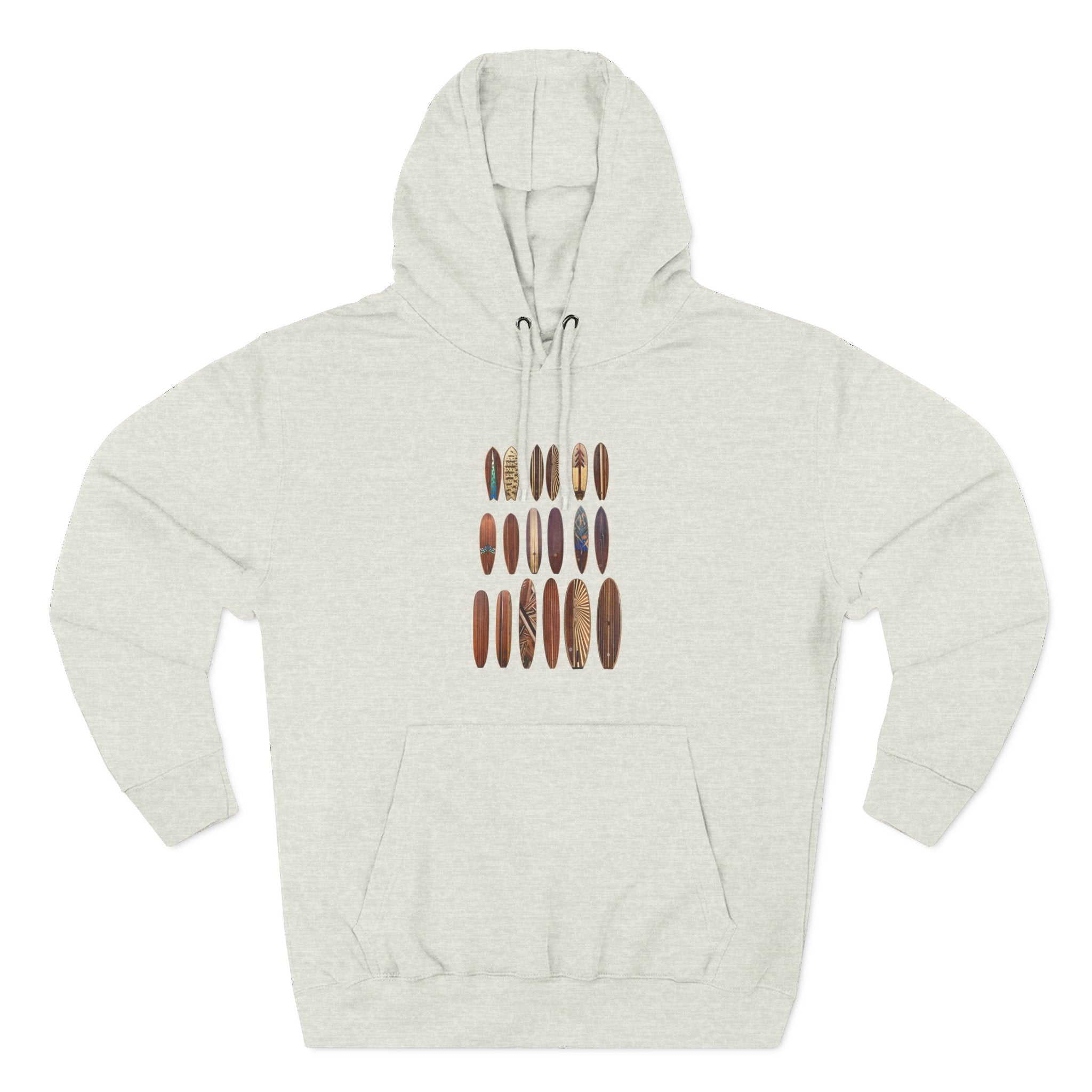 Ventana Wooden Surfboards Unisex - Pull-Over Cotton Blend Fleece Hoodie