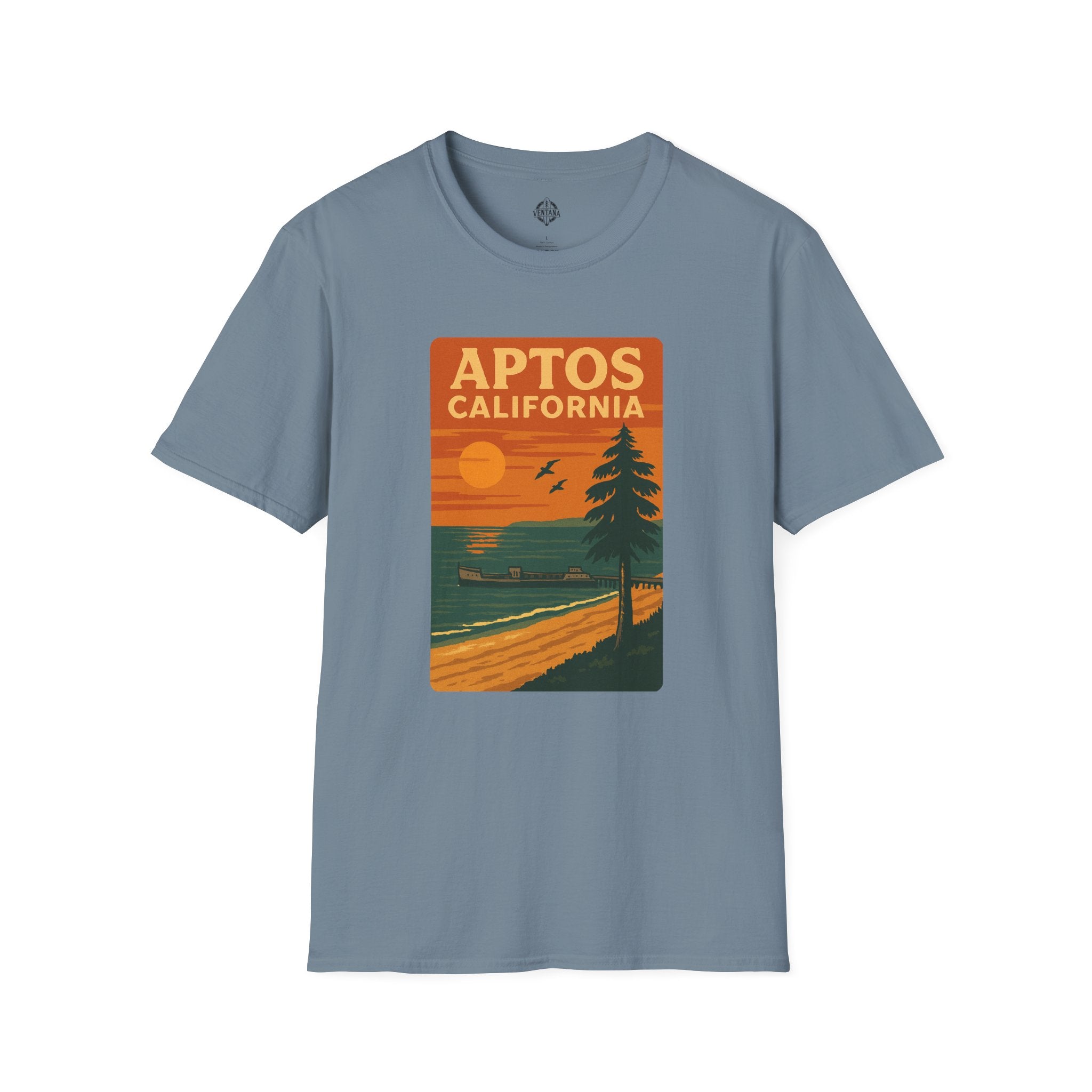 Aptos California Sunset Unisex - U.S. Cotton T-Shirt