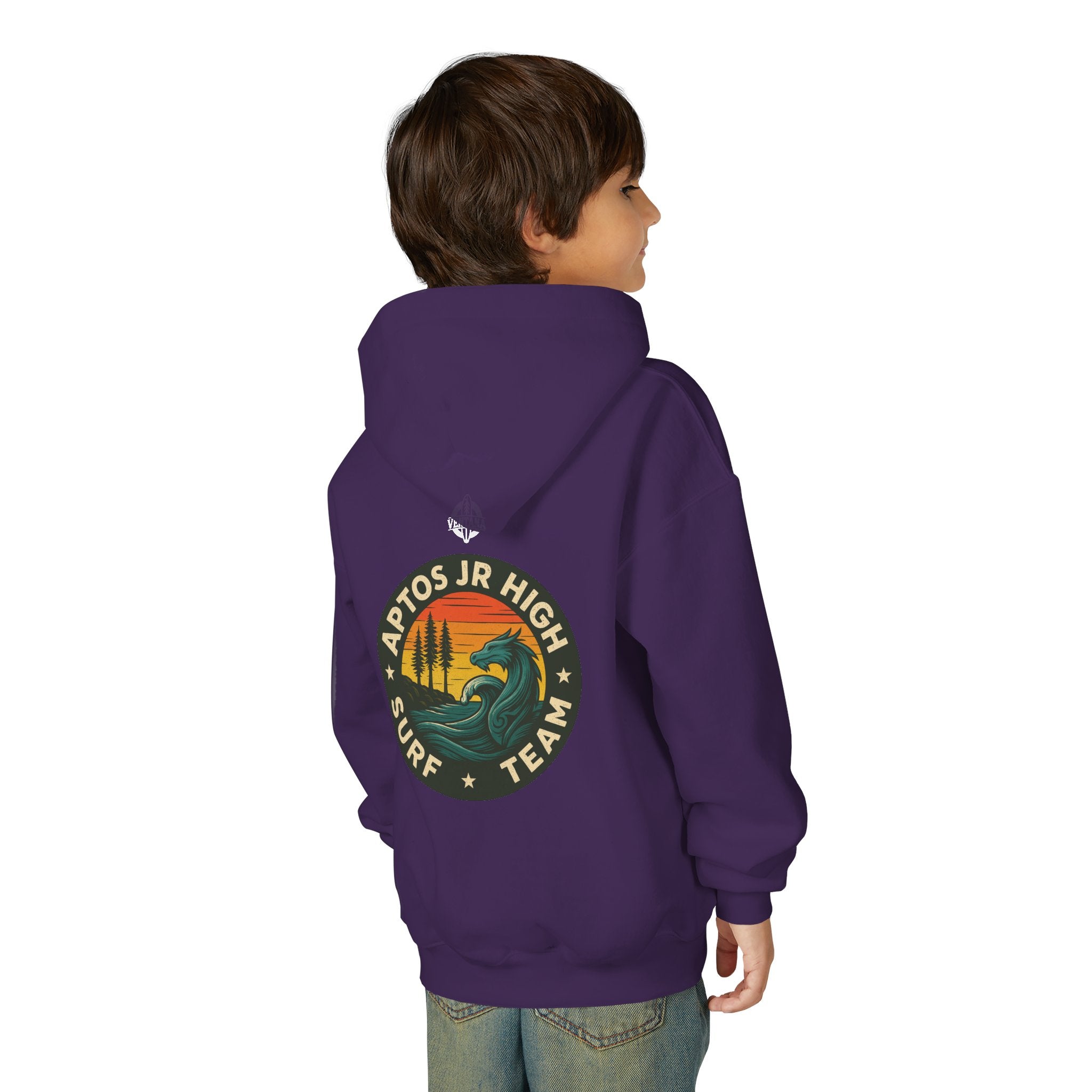 Aptos Jr High Surf Team Youth Pull-Over Hoodie - Heavy Blend Sweatshirt