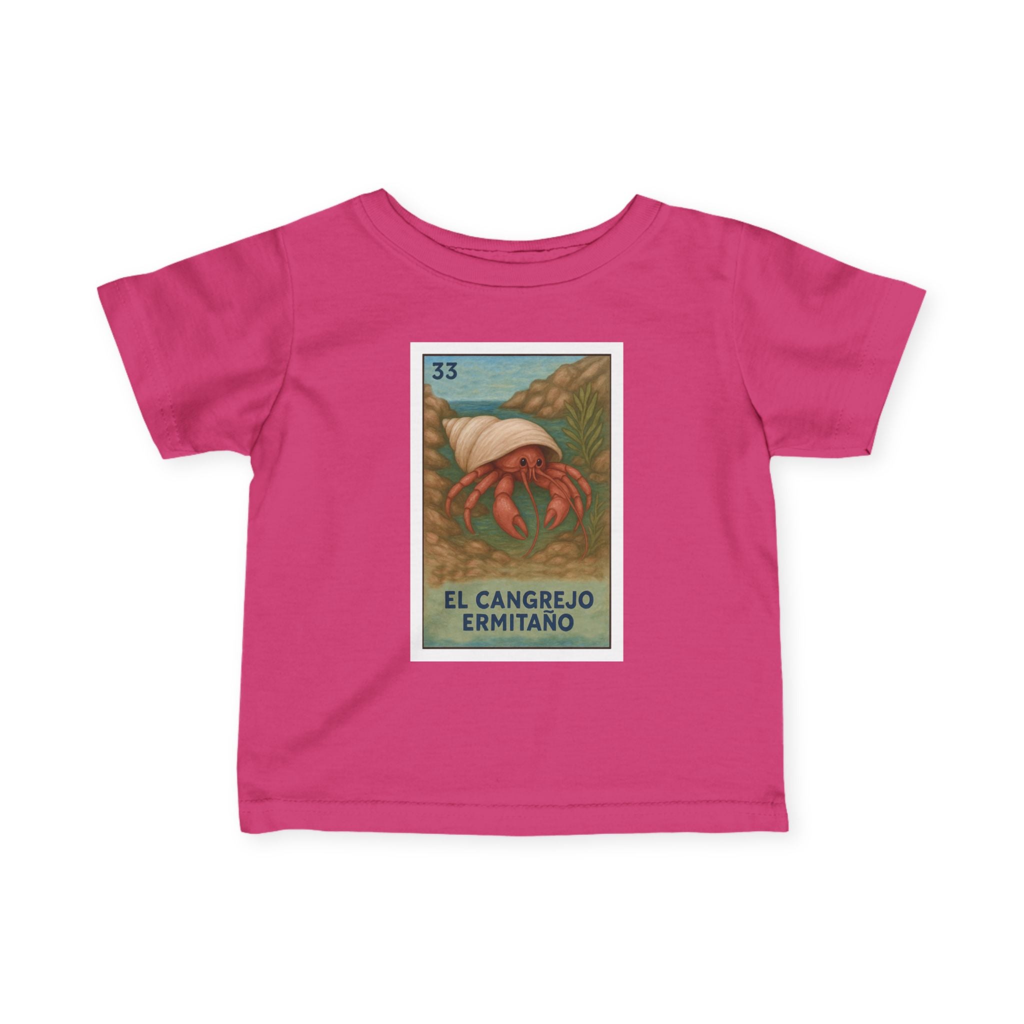 Hermit Crab Lotería - Infant 100% Cotton T-Shirt (El Cangrejo Ermitaño)