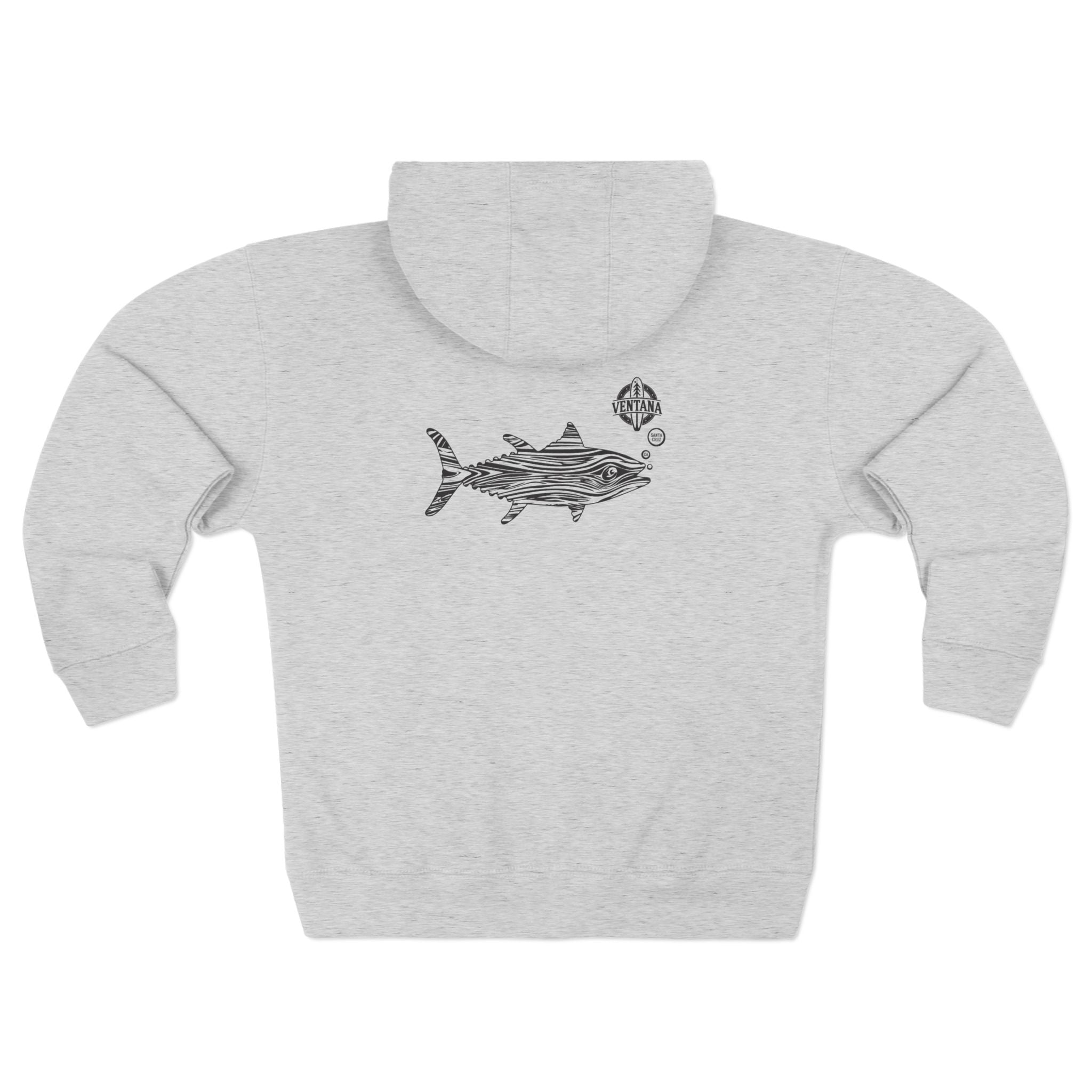 Ventana Wooden Tuna Unisex - Zip Cotton Blend Fleece Hoodie