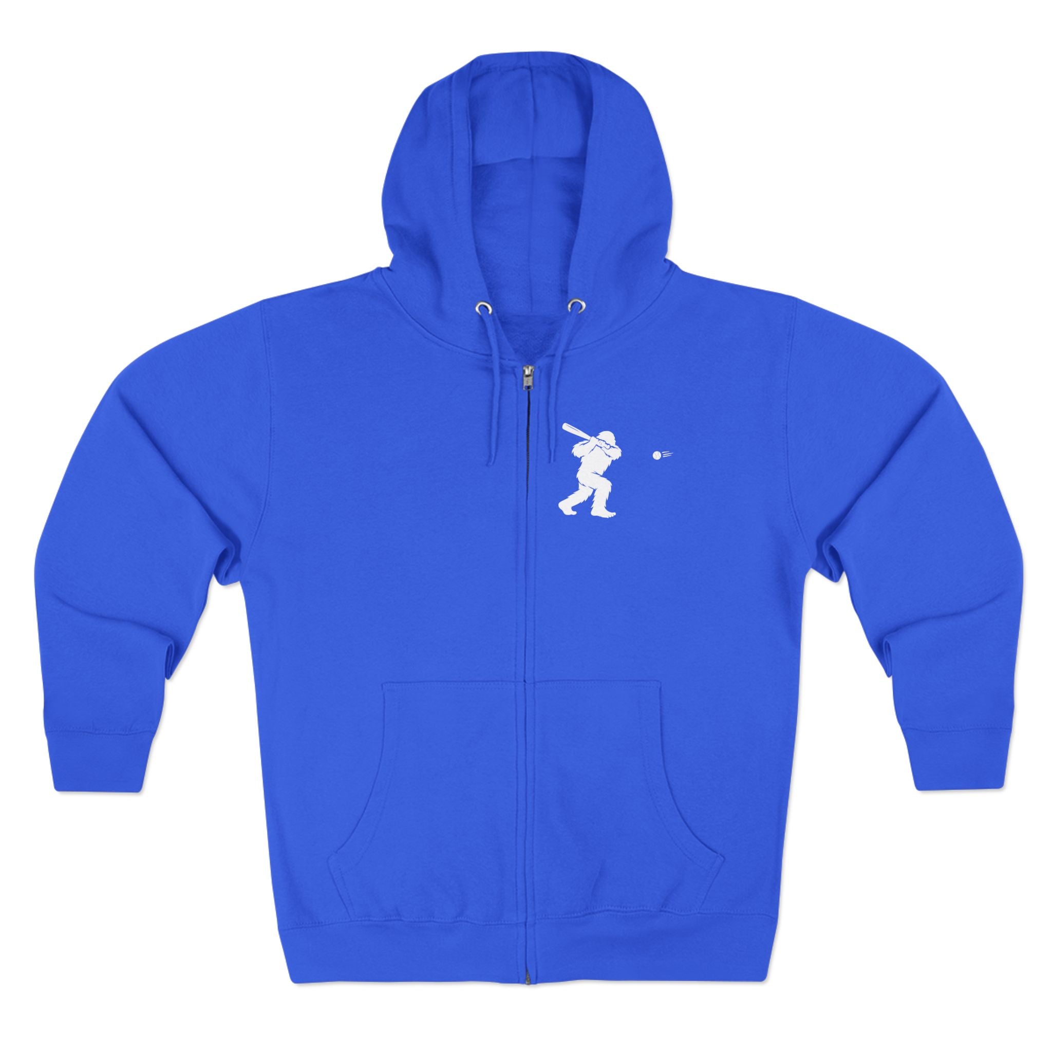 Ventana Sluggersquatch Unisex - Zip Cotton Blend Fleece Hoodie