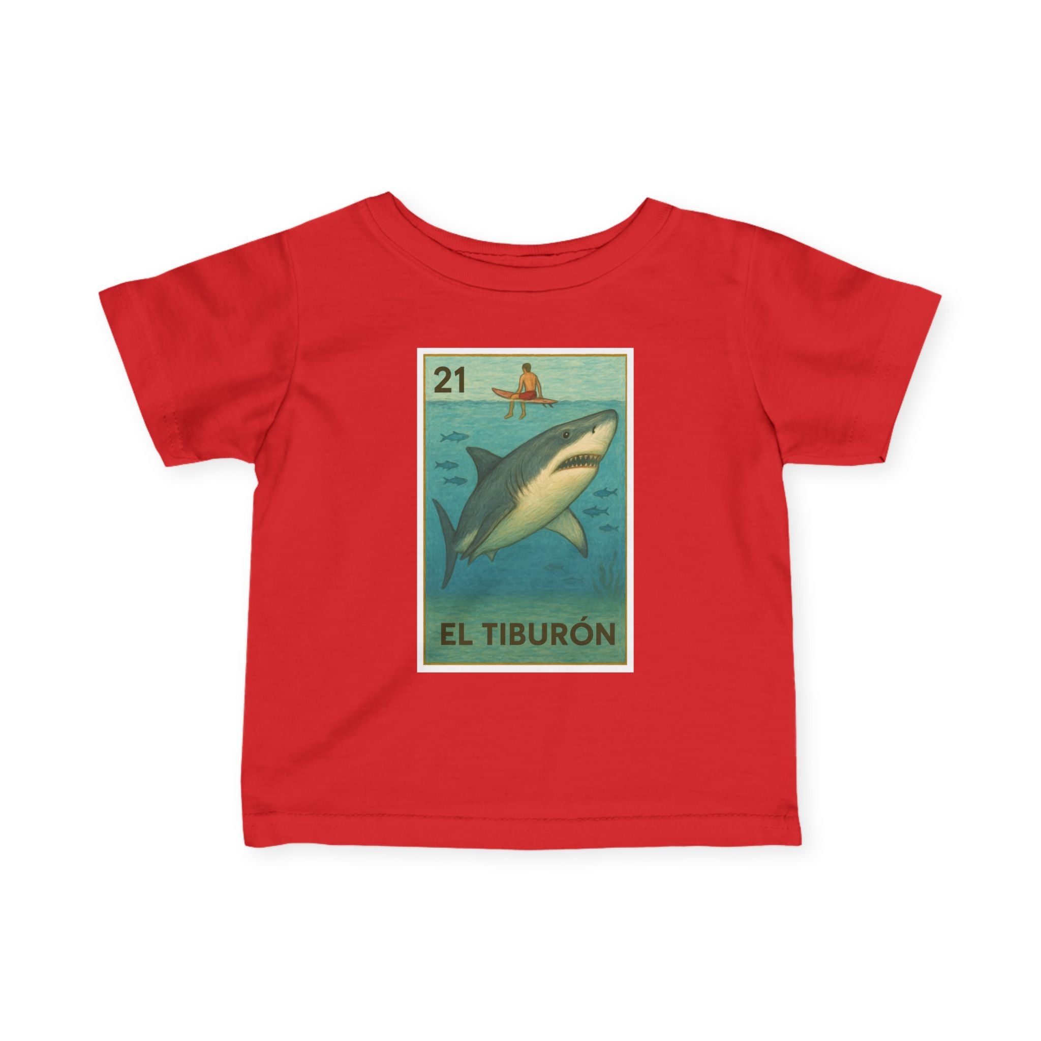 Shark Lotería - Infant 100% Cotton T-Shirt (El Tiburón)