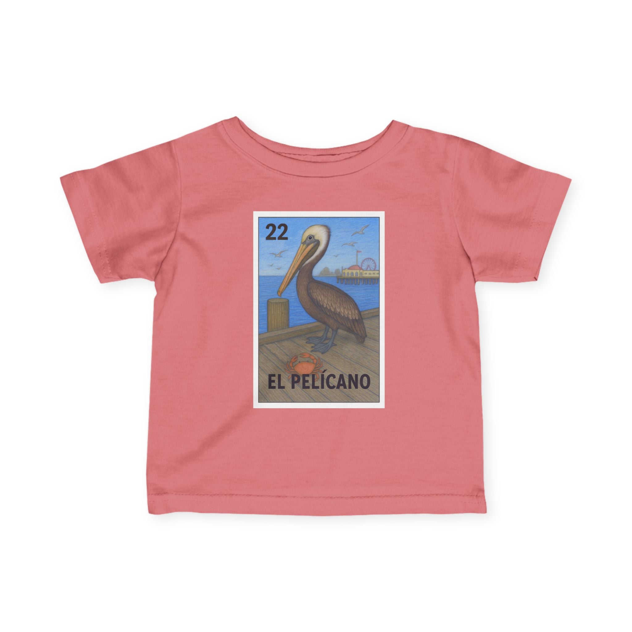 Pelican Lotería - Infant 100% Cotton T-Shirt (El Pelícano)