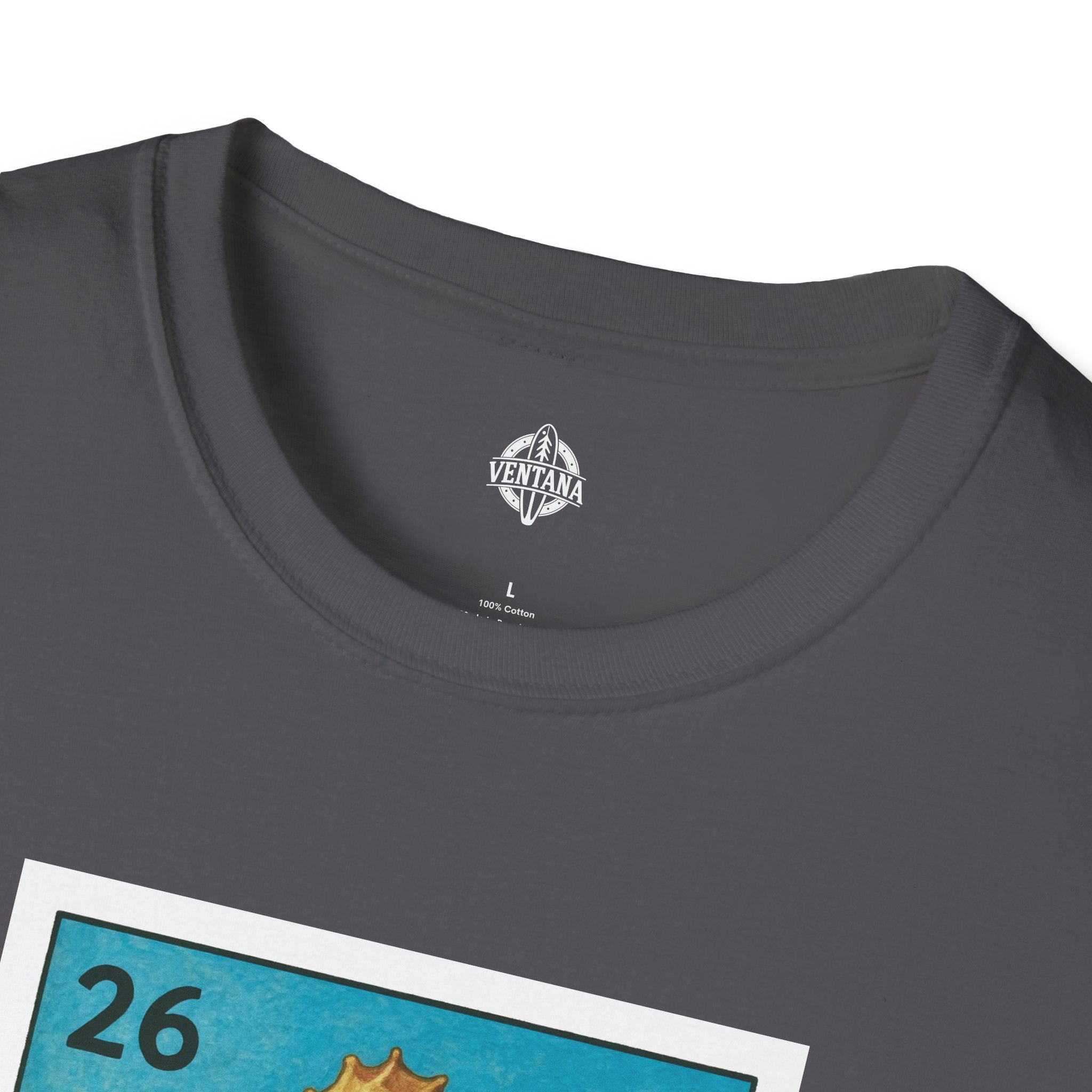 Seahorse Lotería Unisex - Soft Style U.S. Cotton T-Shirt (El Caballito del Mar)