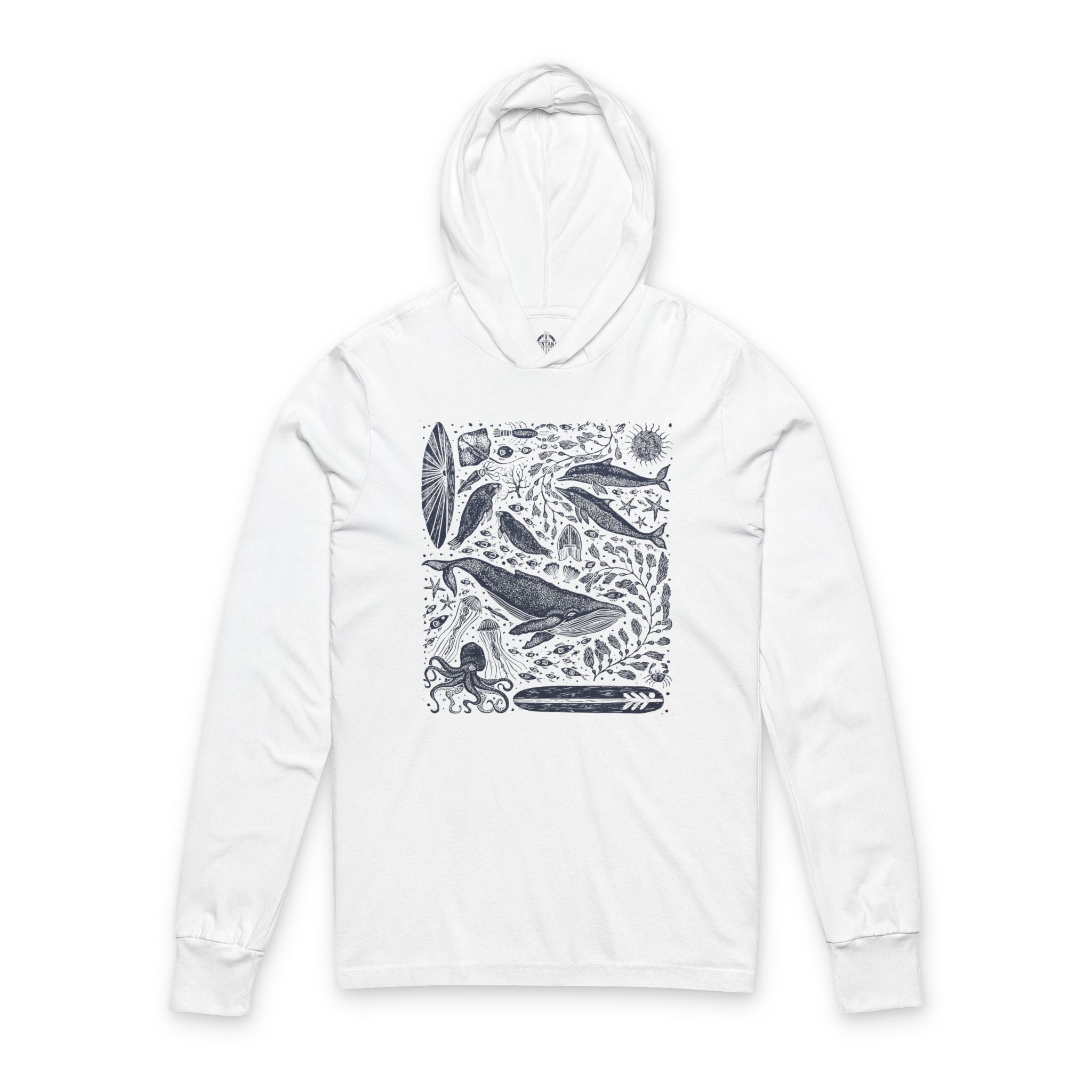 Ventana Marine Life by Lili Arnold Unisex - Cotton Hooded Long Sleeve Hooded T-Shirt