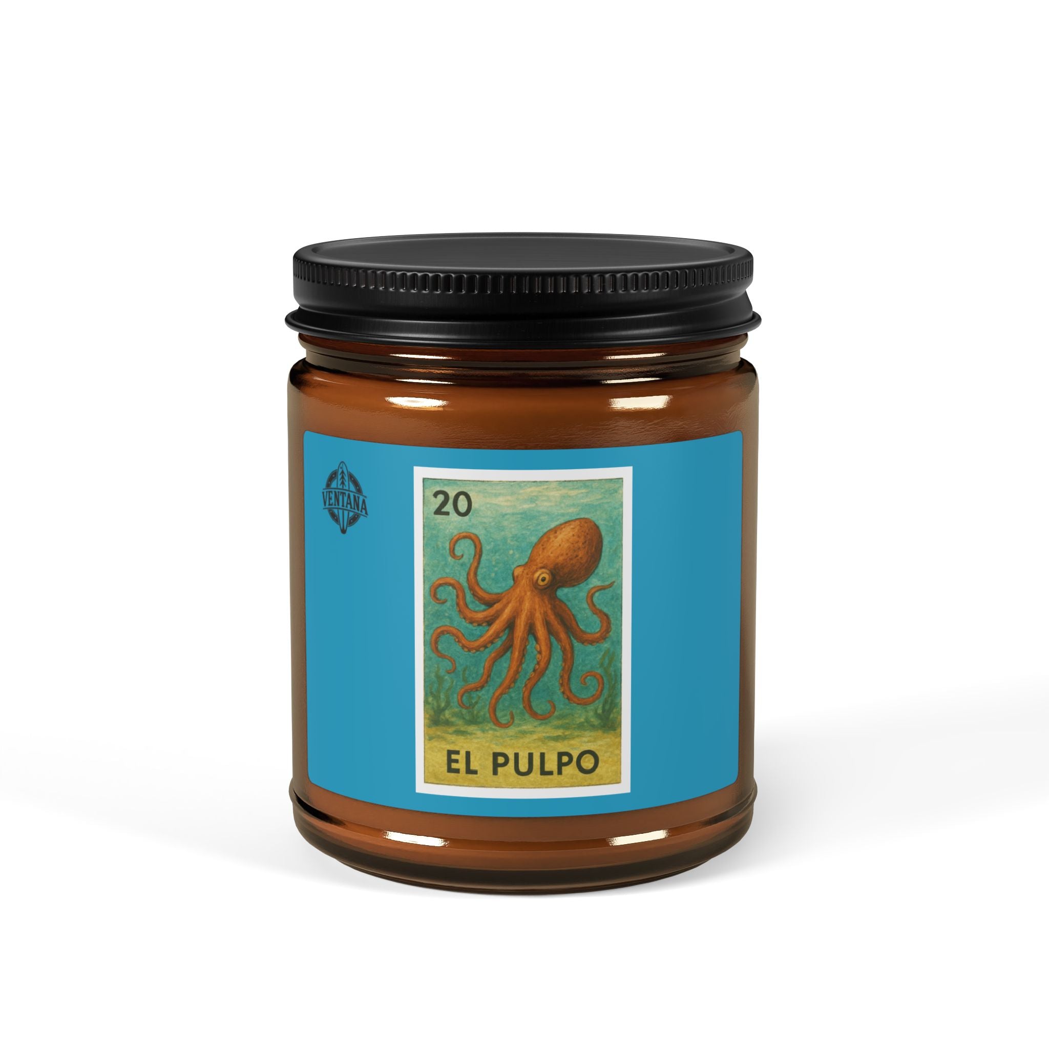 Octopus Lotería - Scented Soy Candle (El Pulpo)