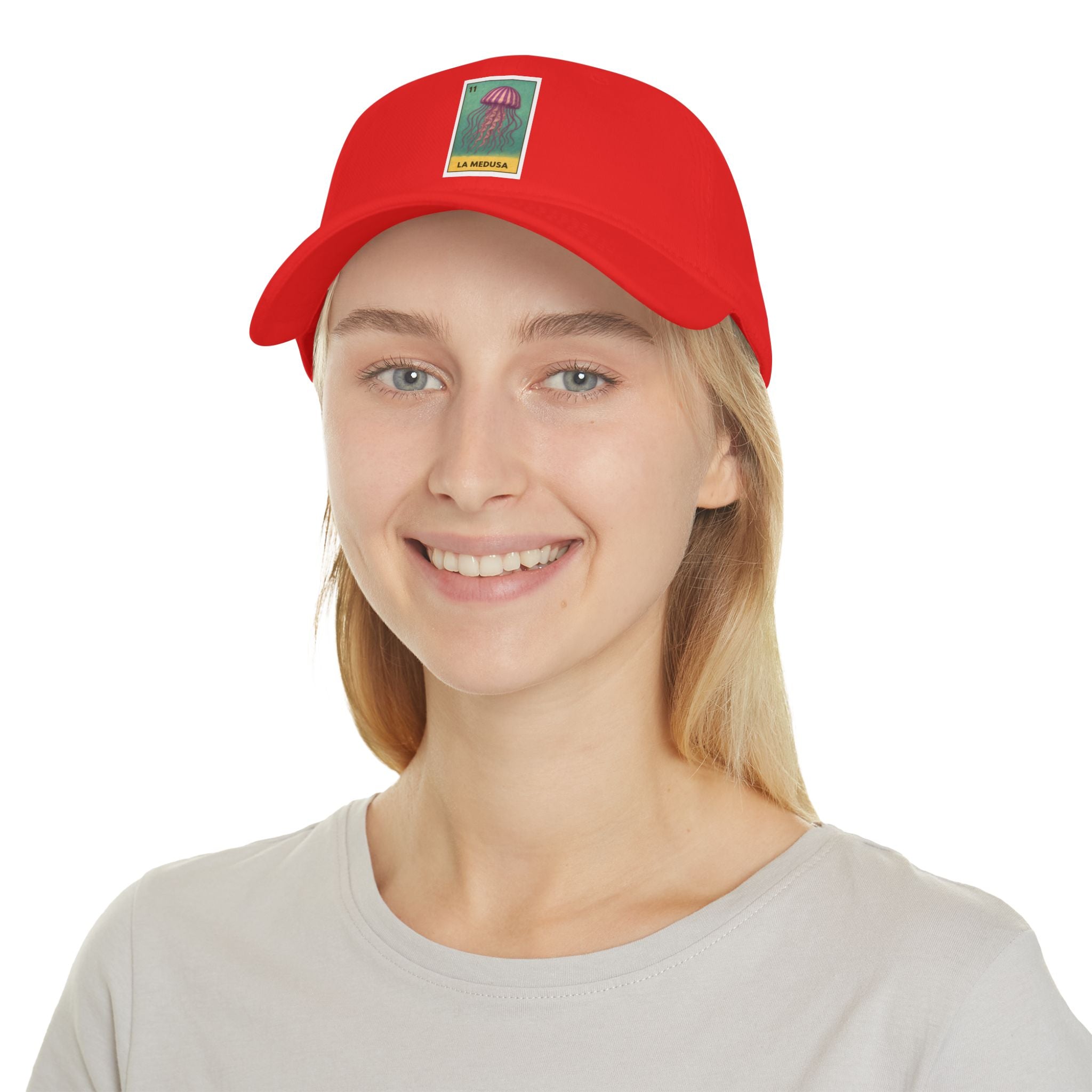 Sea Jelly Lotería Unisex - 100% Cotton Baseball Cap (La Medusa)