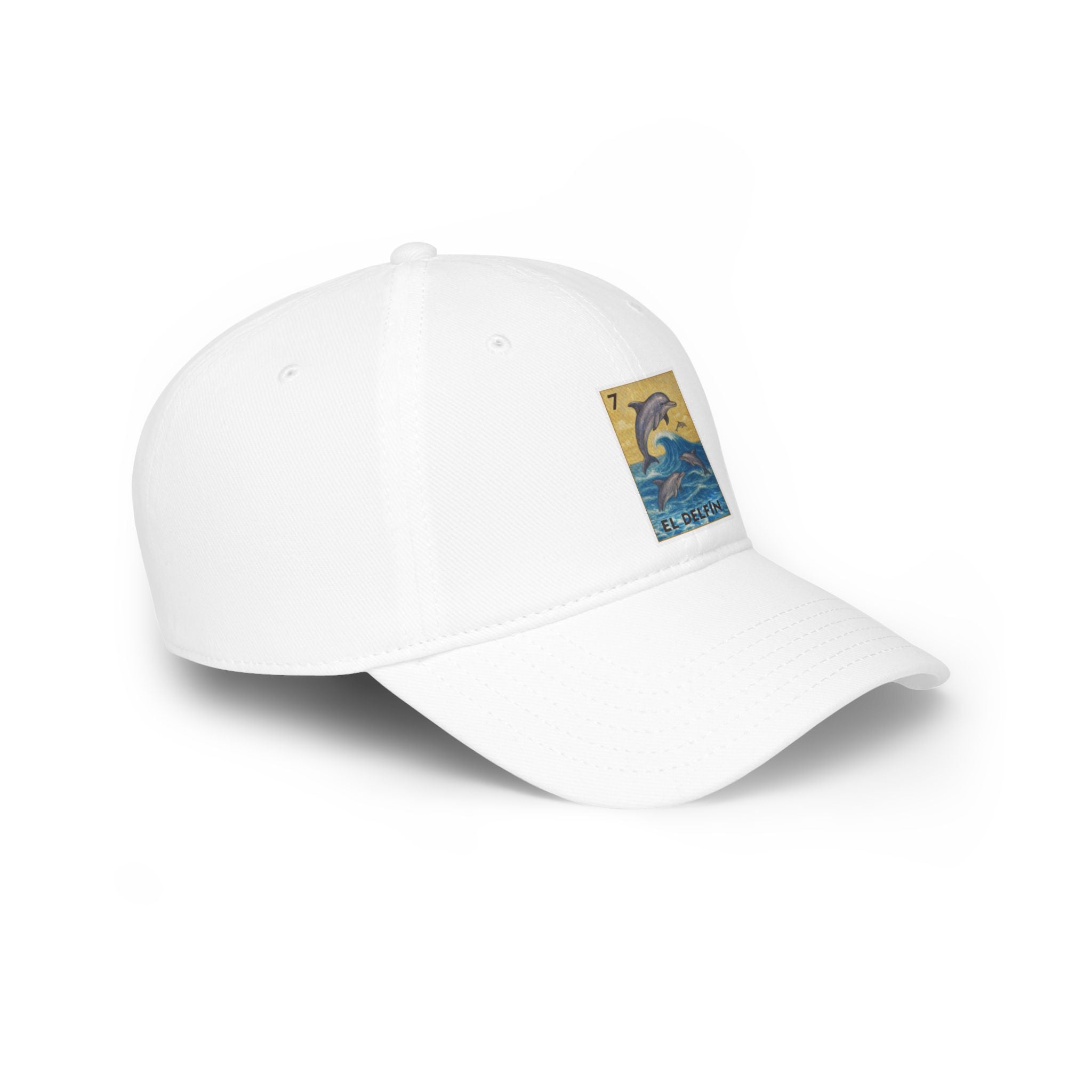 Dolphin Lotería Unisex - 100% Cotton Baseball Cap (El Delfín)