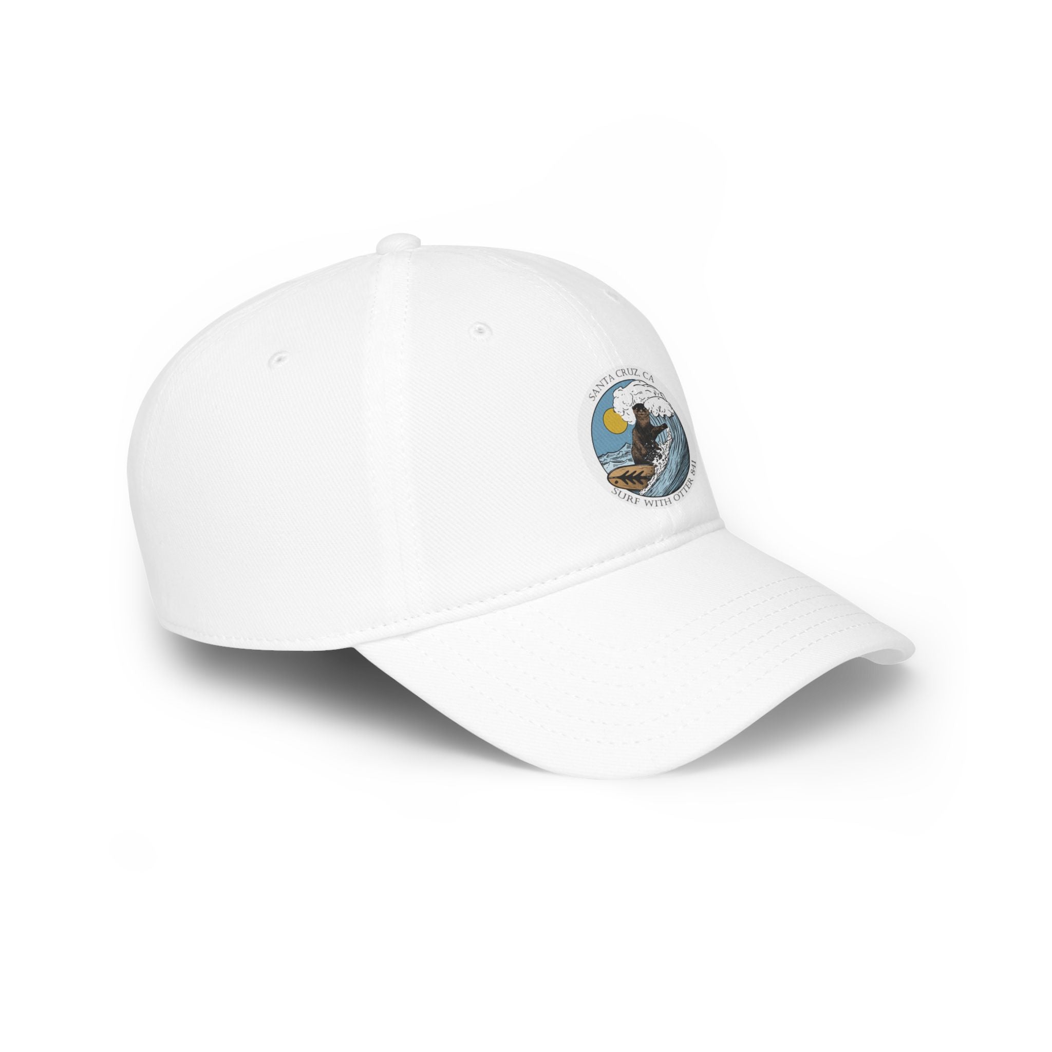 Surf with Otter 841 by Thiago Bianchini - 100% Cotton Baseball Cap