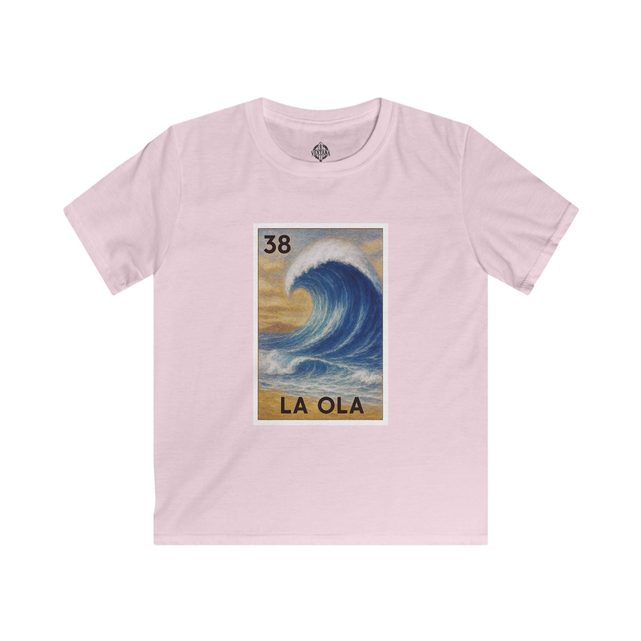 Wave Lotería Kids - Soft Style U.S. Cotton T-Shirt (La Ola)