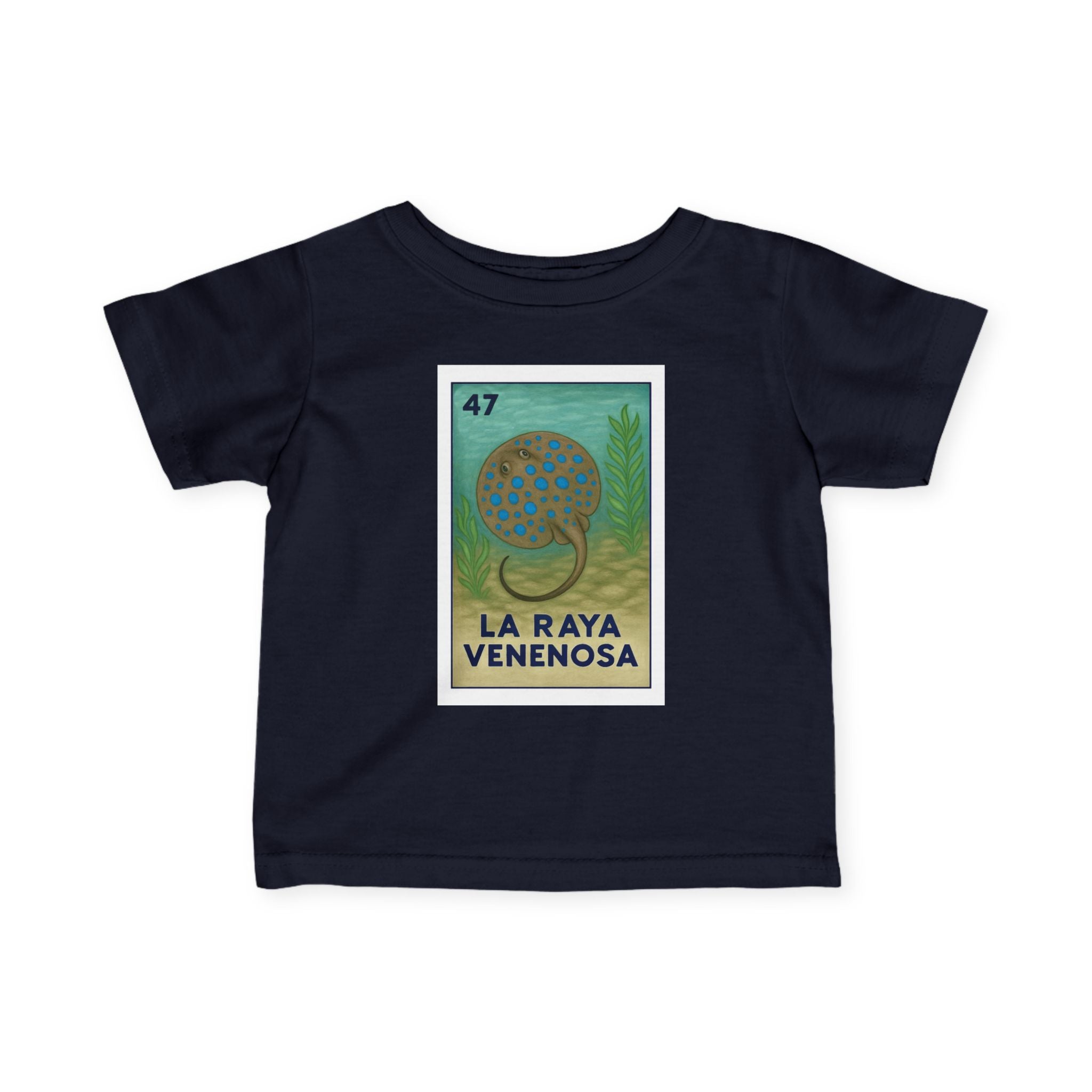 Stingray Lotería - Infant 100% Cotton T-Shirt (La Orca)