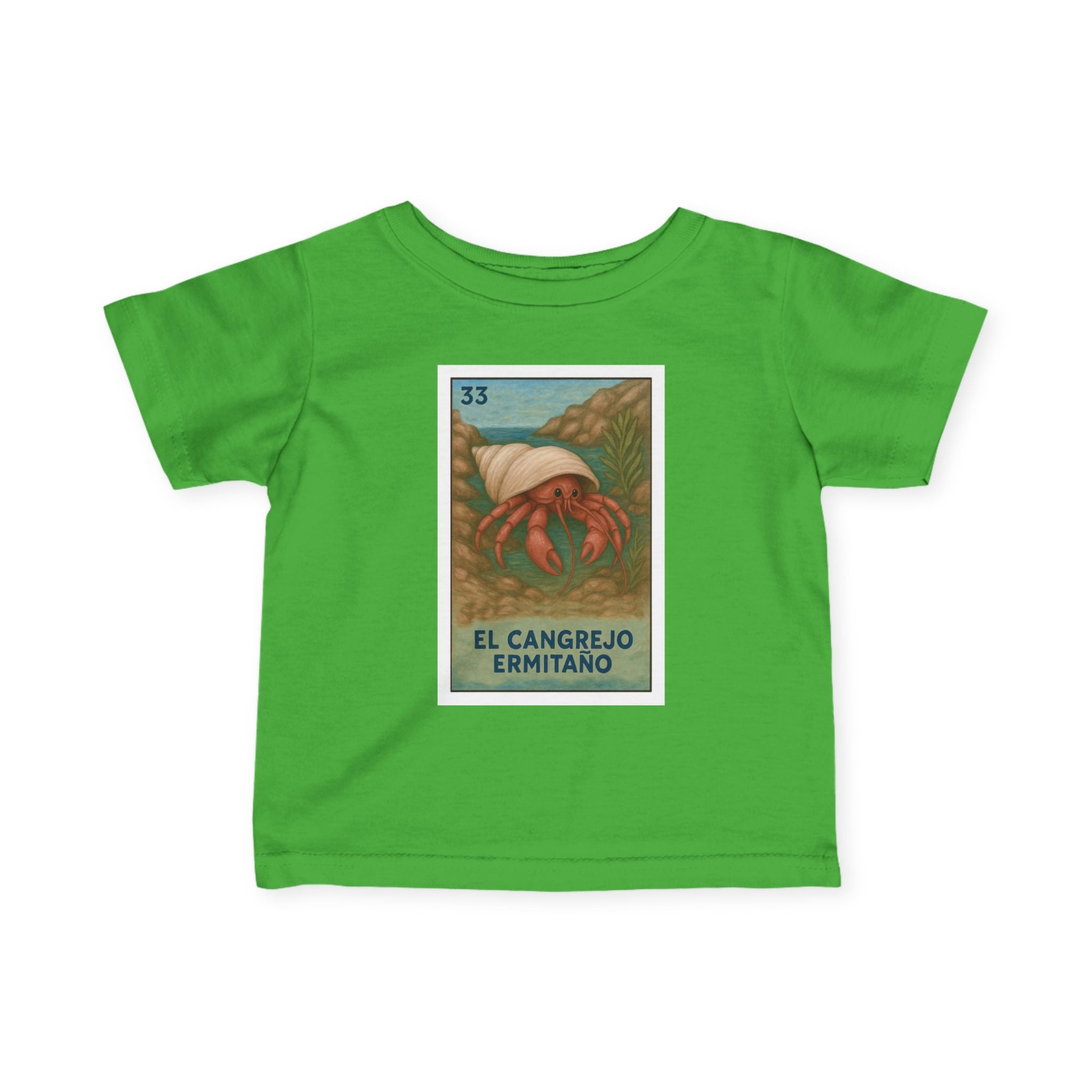 Hermit Crab Lotería - Infant 100% Cotton T-Shirt (El Cangrejo Ermitaño)