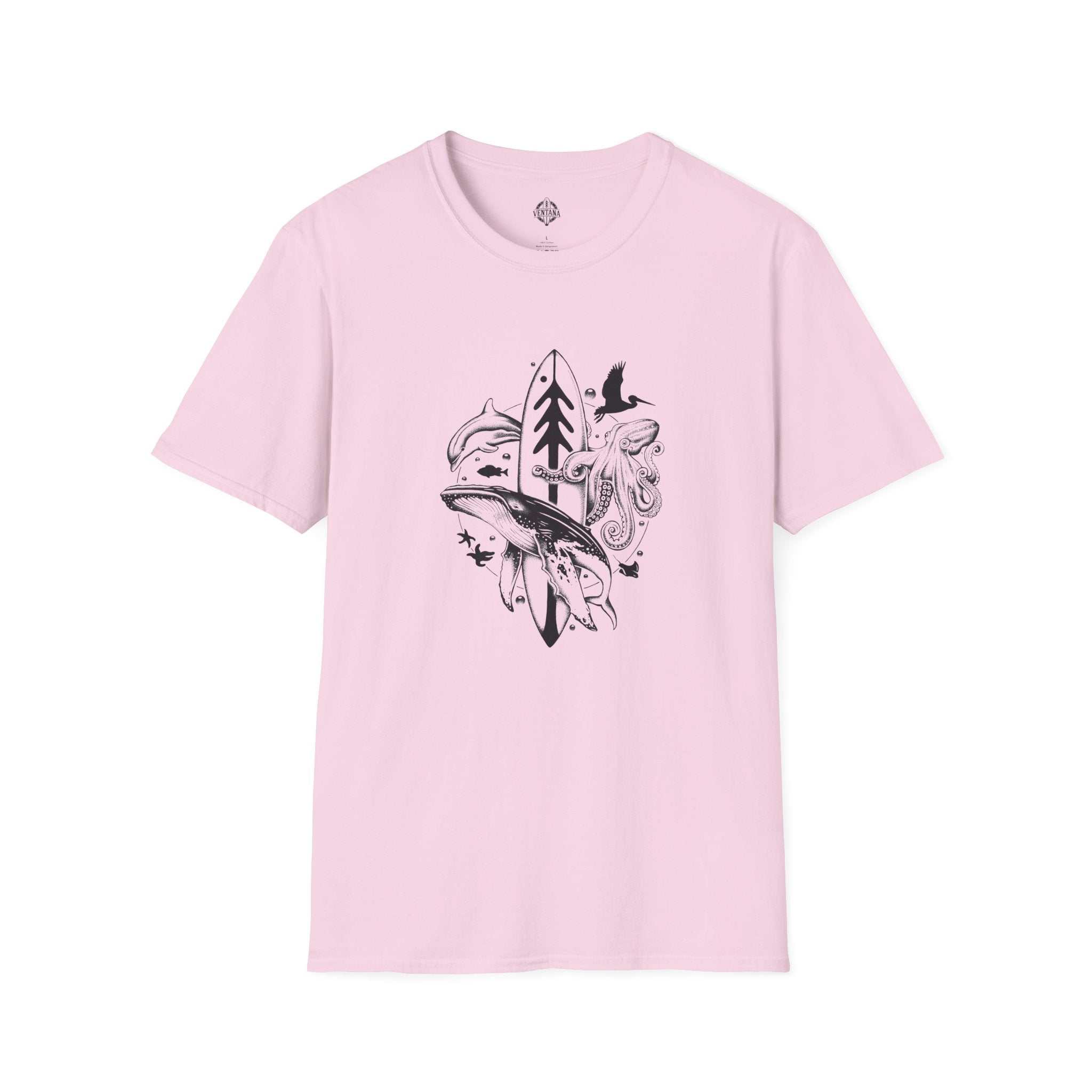 Ventana Monterey Bay by Thiago Bianchini Unisex - Soft Style U.S. Cotton T-Shirt