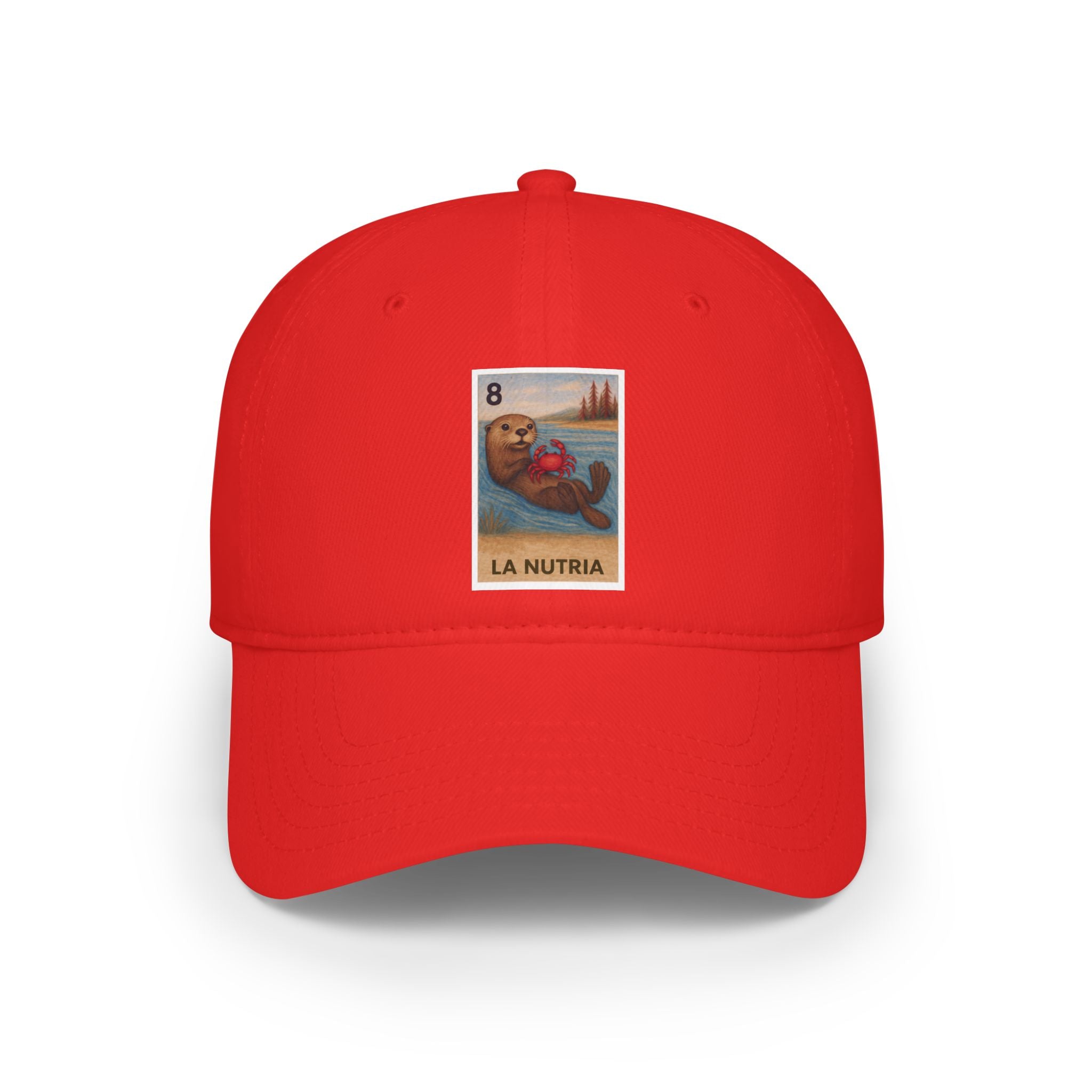 Sea Otter Lotería Unisex - 100% Cotton Baseball Cap (La Nutria)