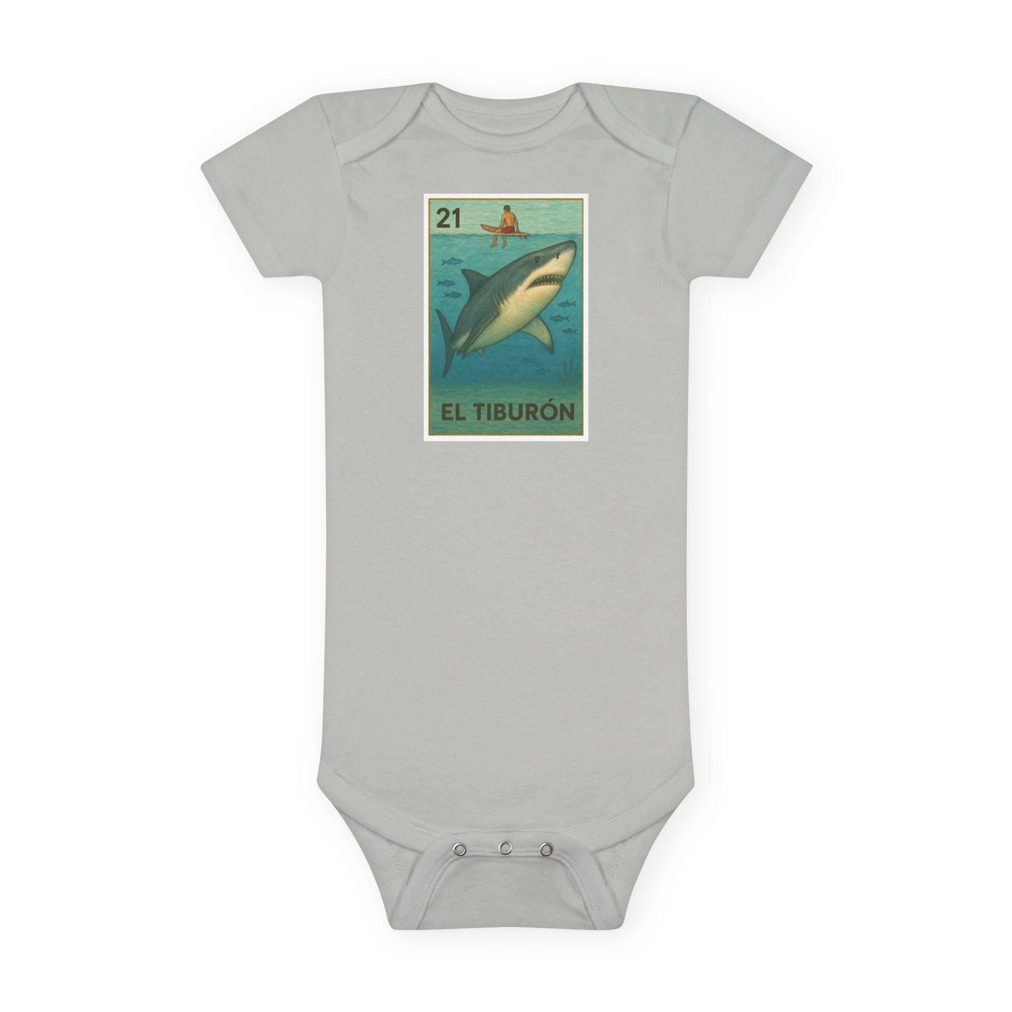 Kelp Forest Lotería - Baby Short Sleeve 100% Cotton Onesie (El Bosque de Algas)