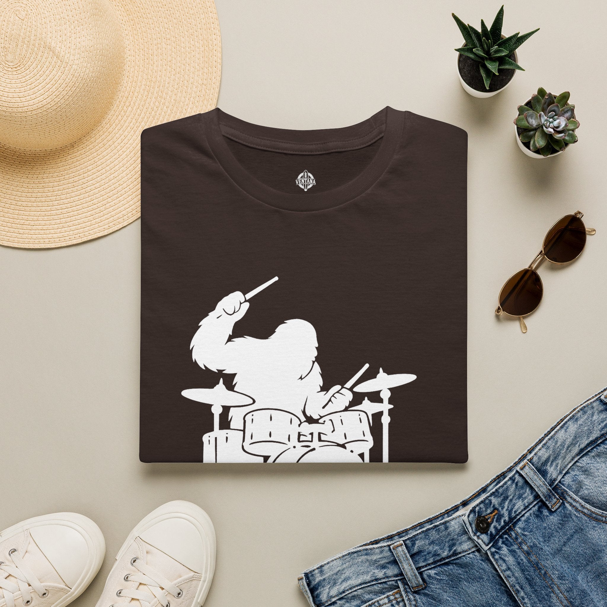 Ventana Drumsquatch Unisex - U.S. Cotton T-Shirt