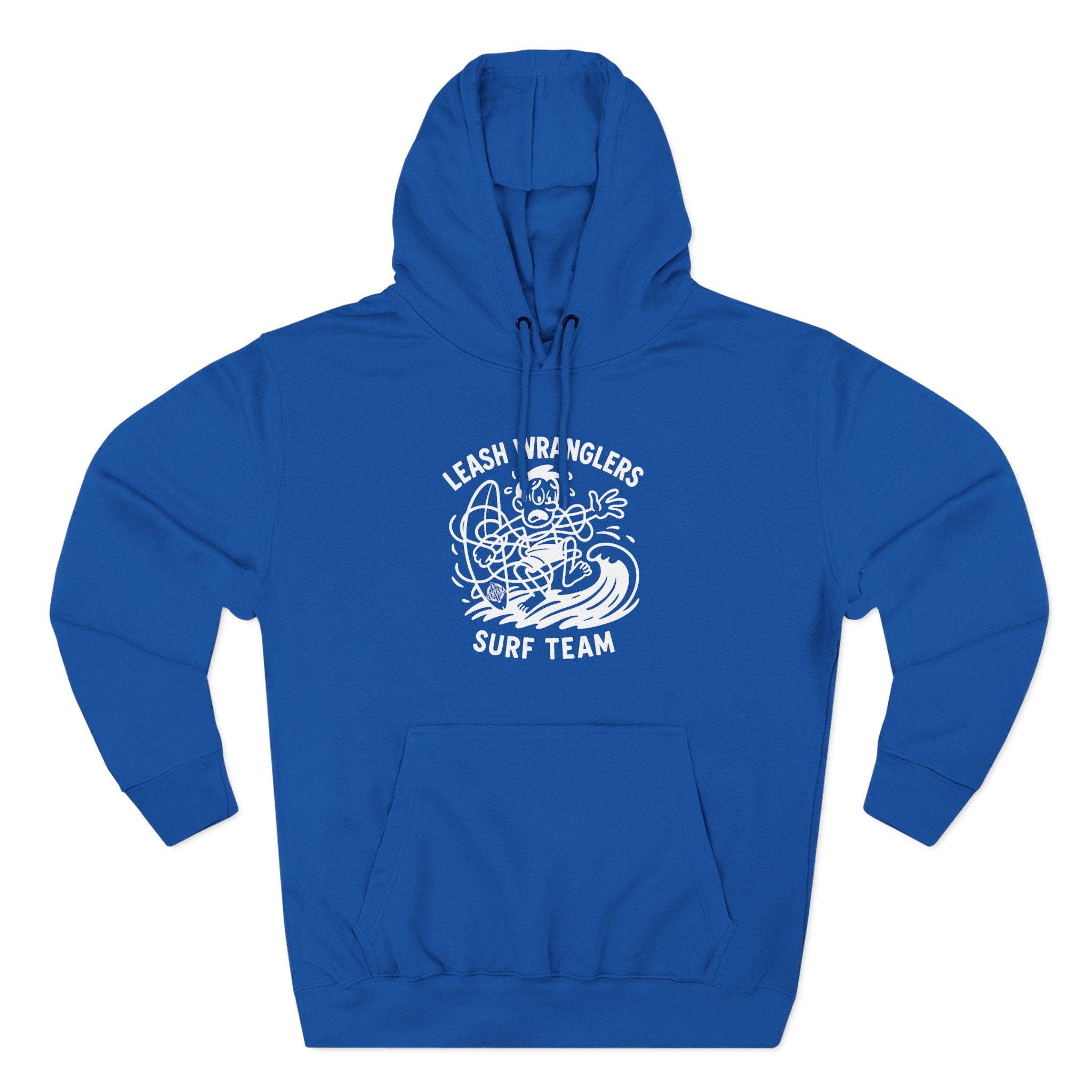 Leash Wranglers Surf Team Unisex - Pull-Over Cotton Blend Fleece Hoodie