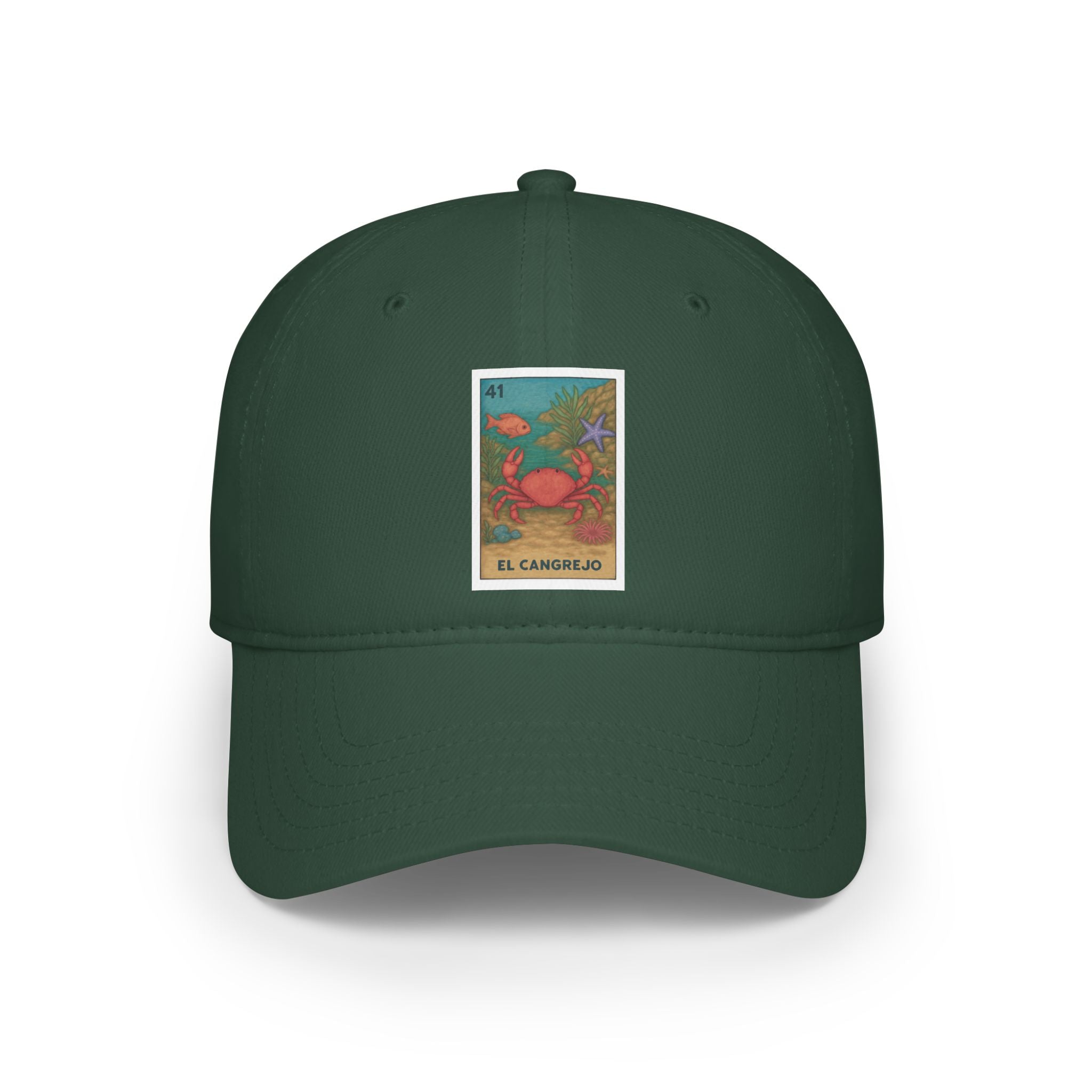 Crab Lotería Unisex - 100% Cotton Baseball Cap (El Cangrejo)