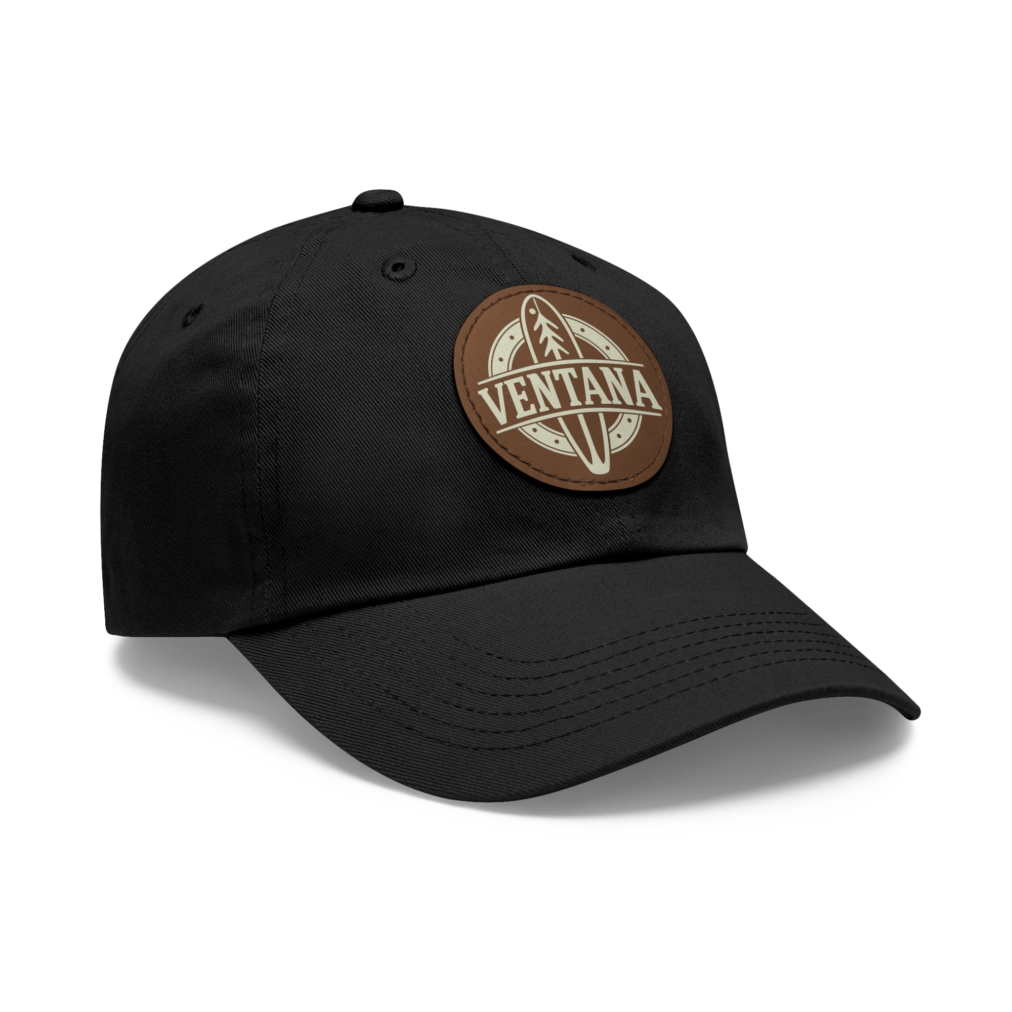 Ventana Treefish Logo Vegan Leather Patch Hat