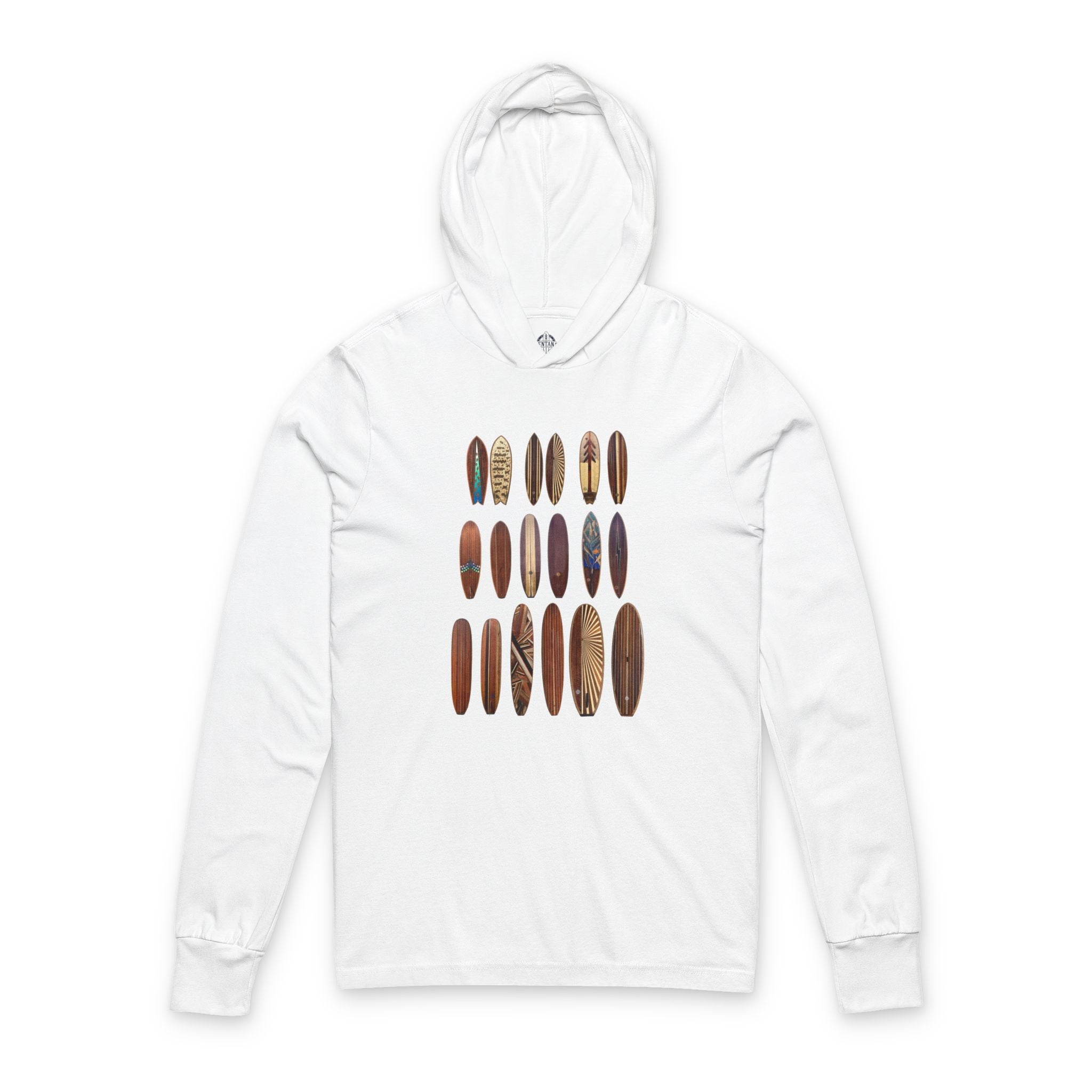 Ventana Wooden Surfboards Unisex - Cotton Long Sleeve Hooded T-Shirt