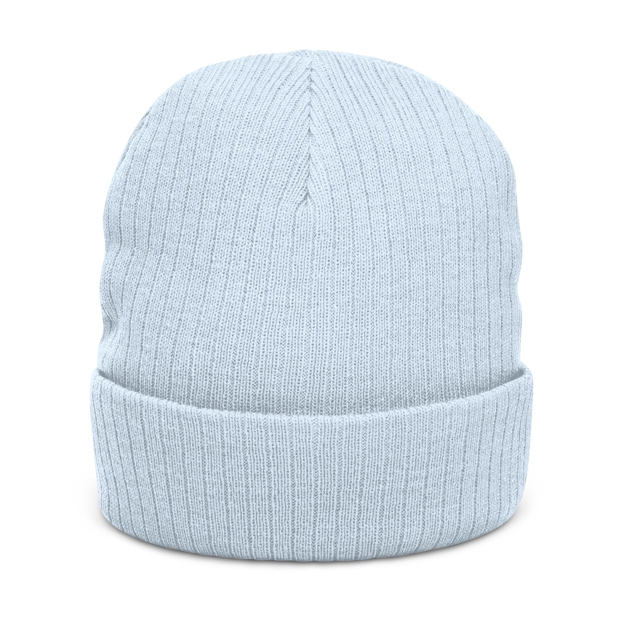 Aptos Junior High Surf Team - Embroidered Unisex Ribbed Knit Beanie with Recycled Polyester