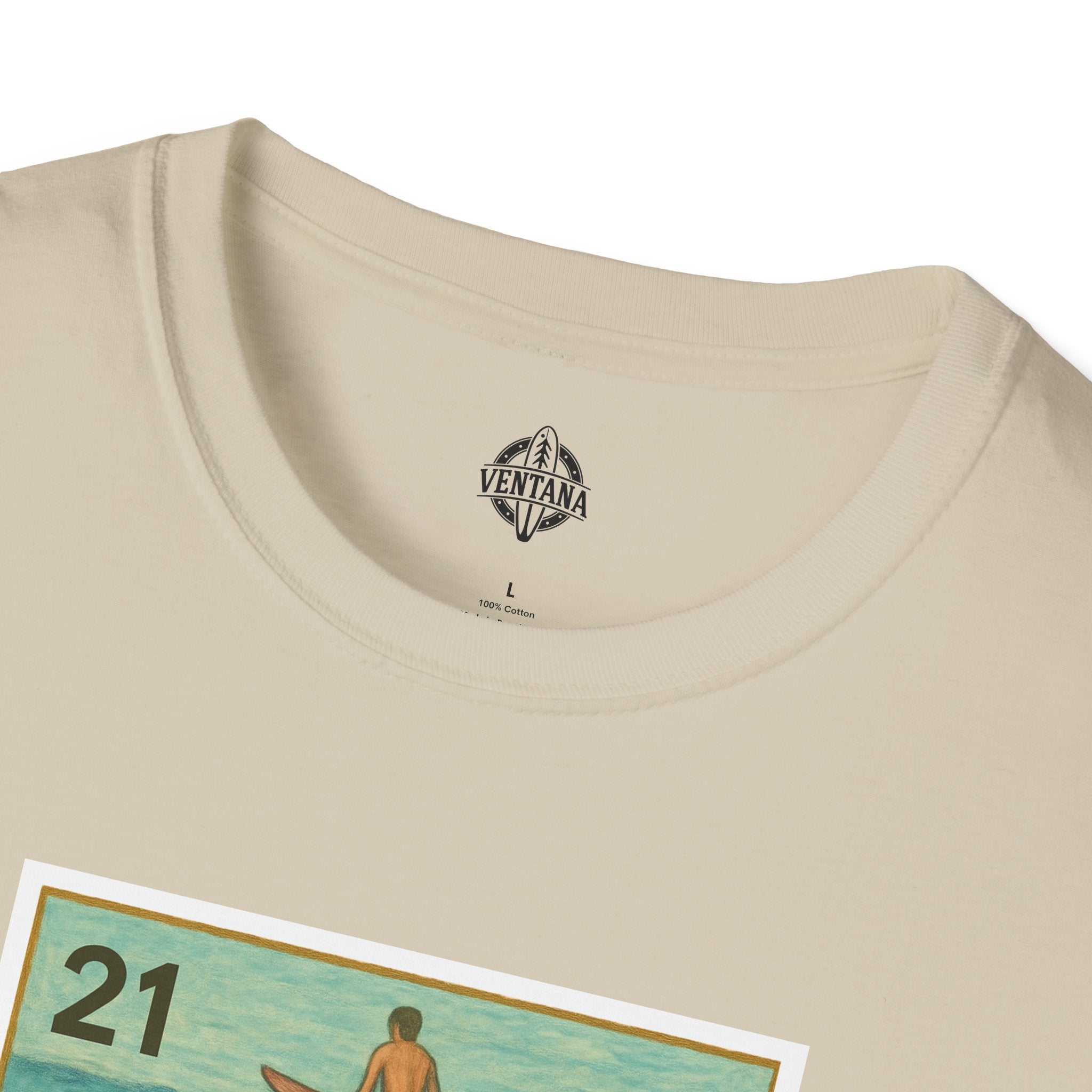 Shark Lotería Unisex - Soft Style U.S. Cotton T-Shirt (El Tiburón)