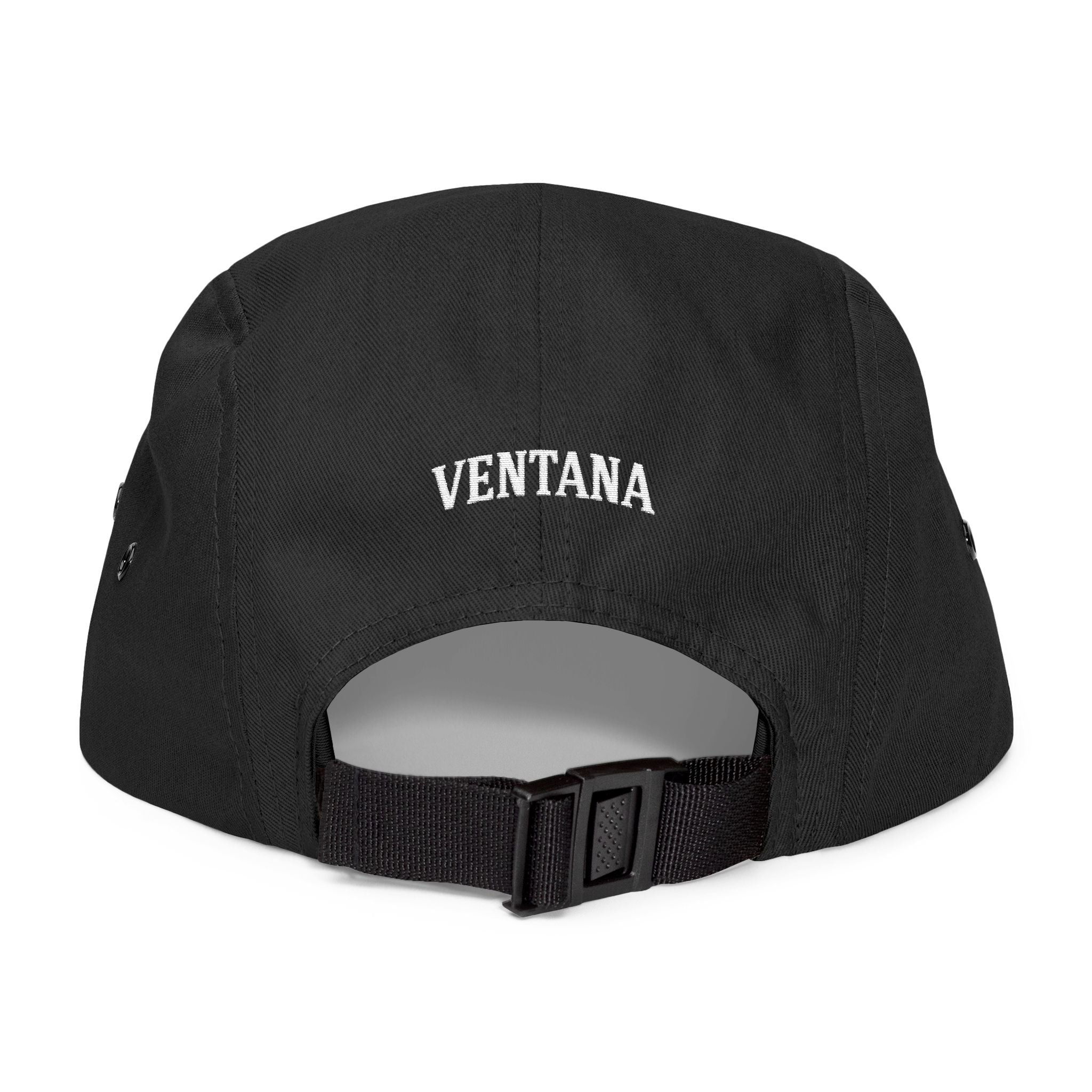 Ventana Three Board Embroidered 5 Panel Cap - 100% Cotton