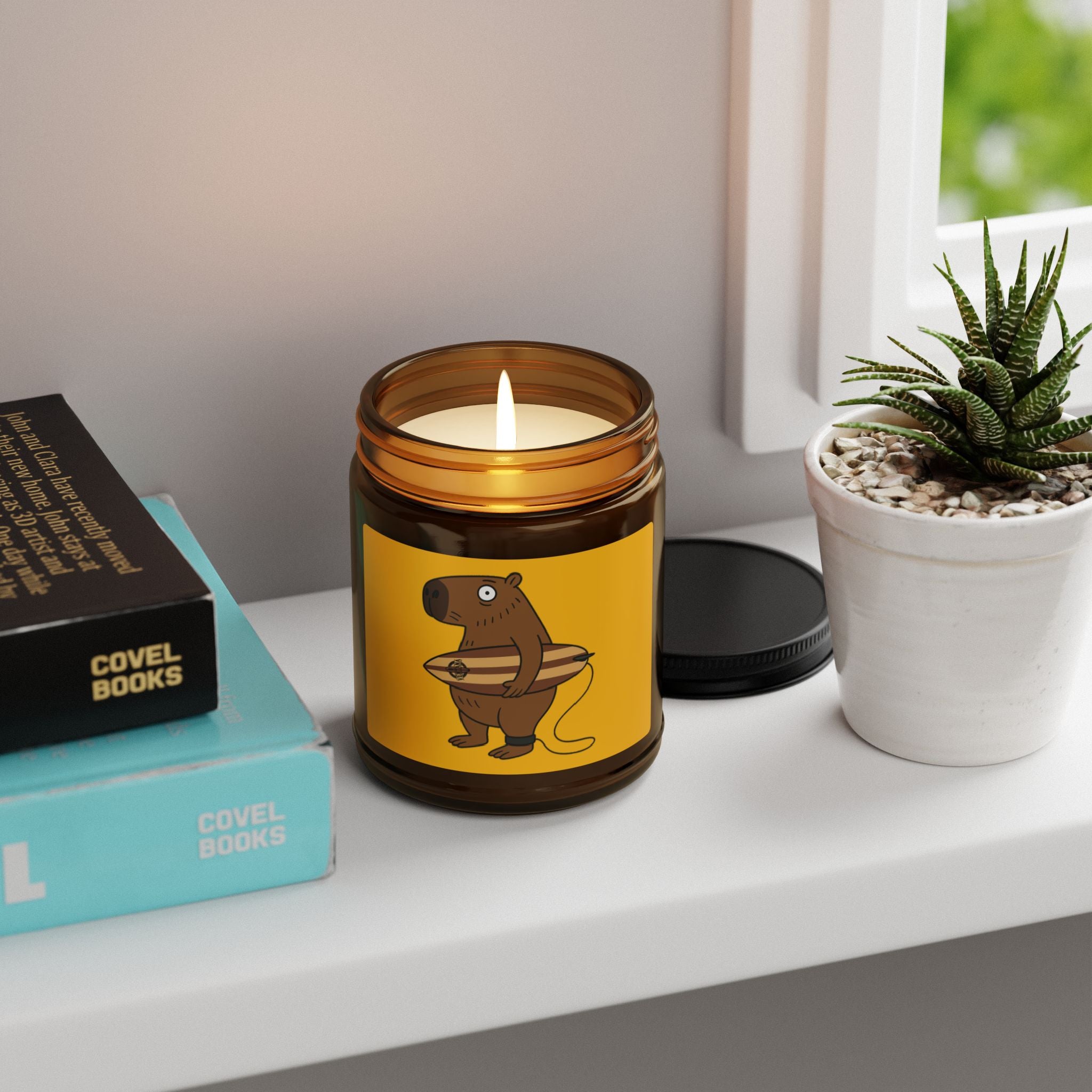 Capybara Surfer - Scented Soy Candle