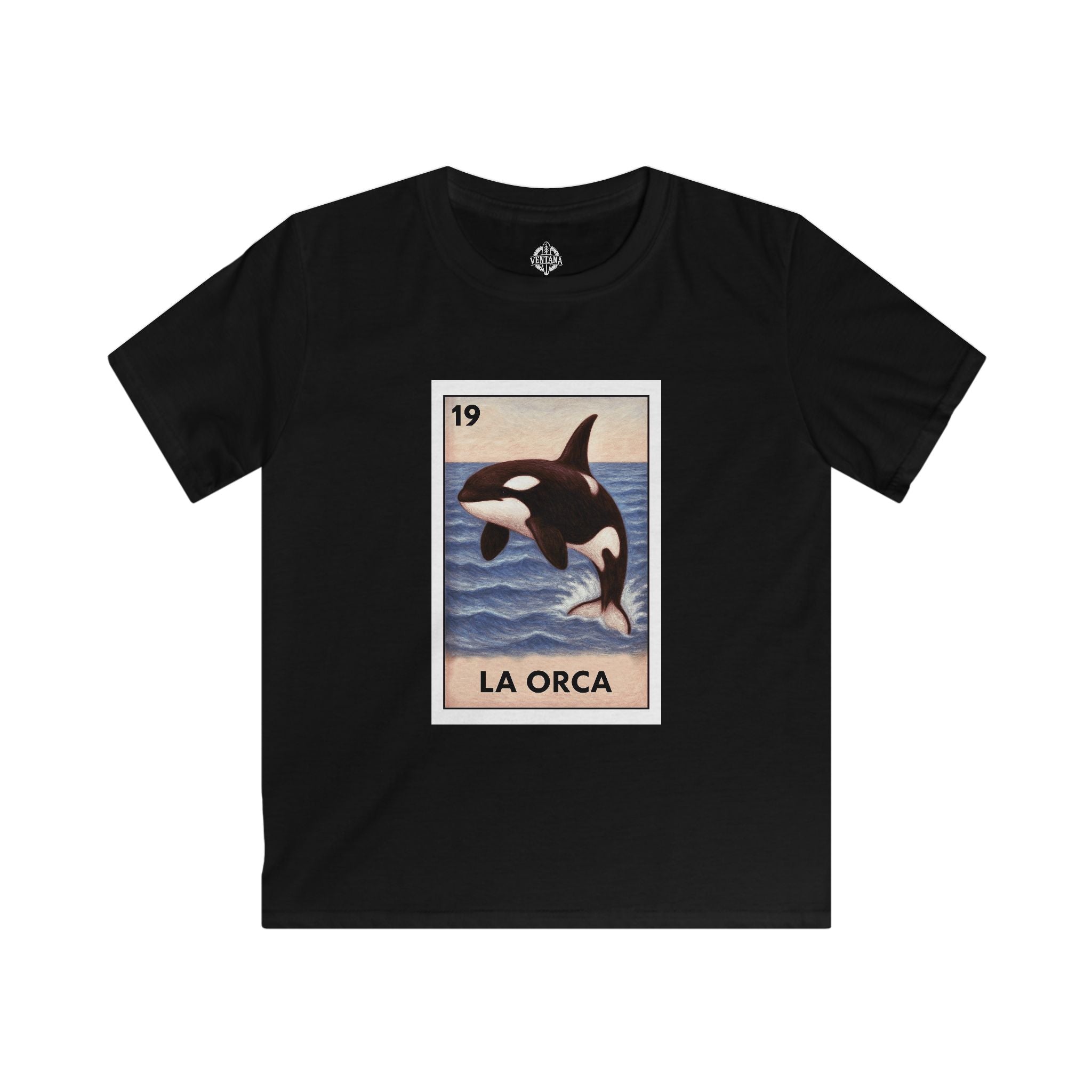 Orca Lotería Kids - Soft Style U.S. Cotton T-Shirt (La Orca)