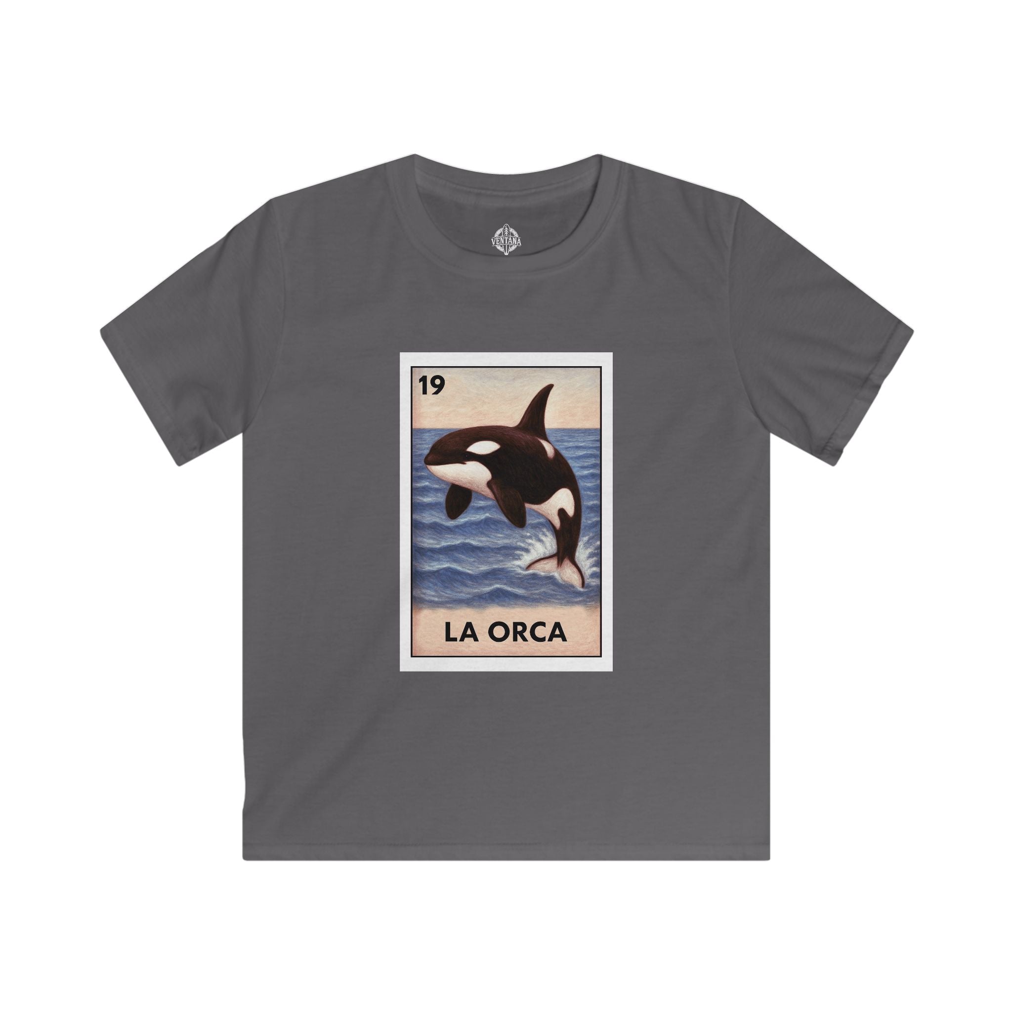 Orca Lotería Kids - Soft Style U.S. Cotton T-Shirt (La Orca)