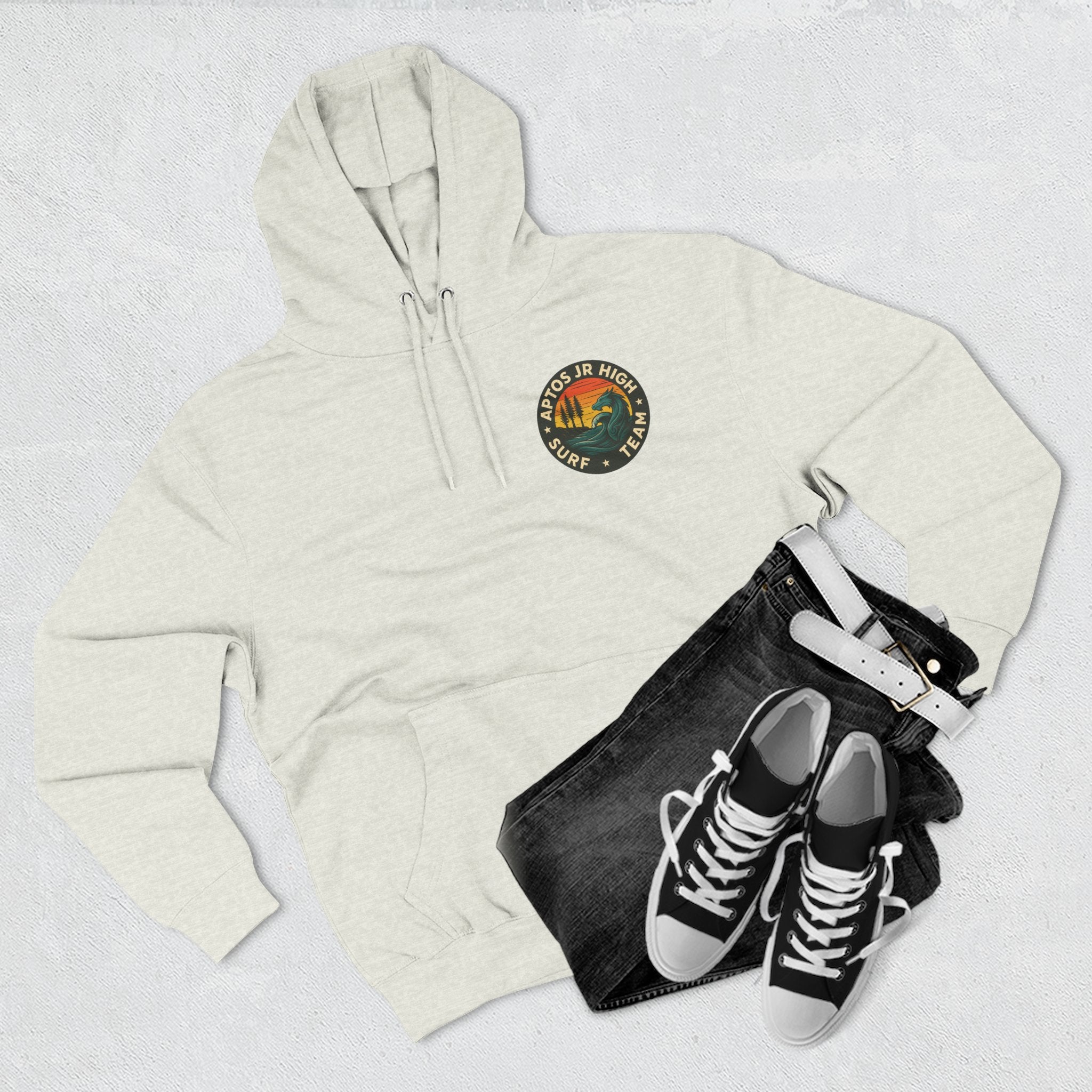 Aptos Junior High Surf Team Unisex - Pull-Over Cotton Blend Fleece Hoodie