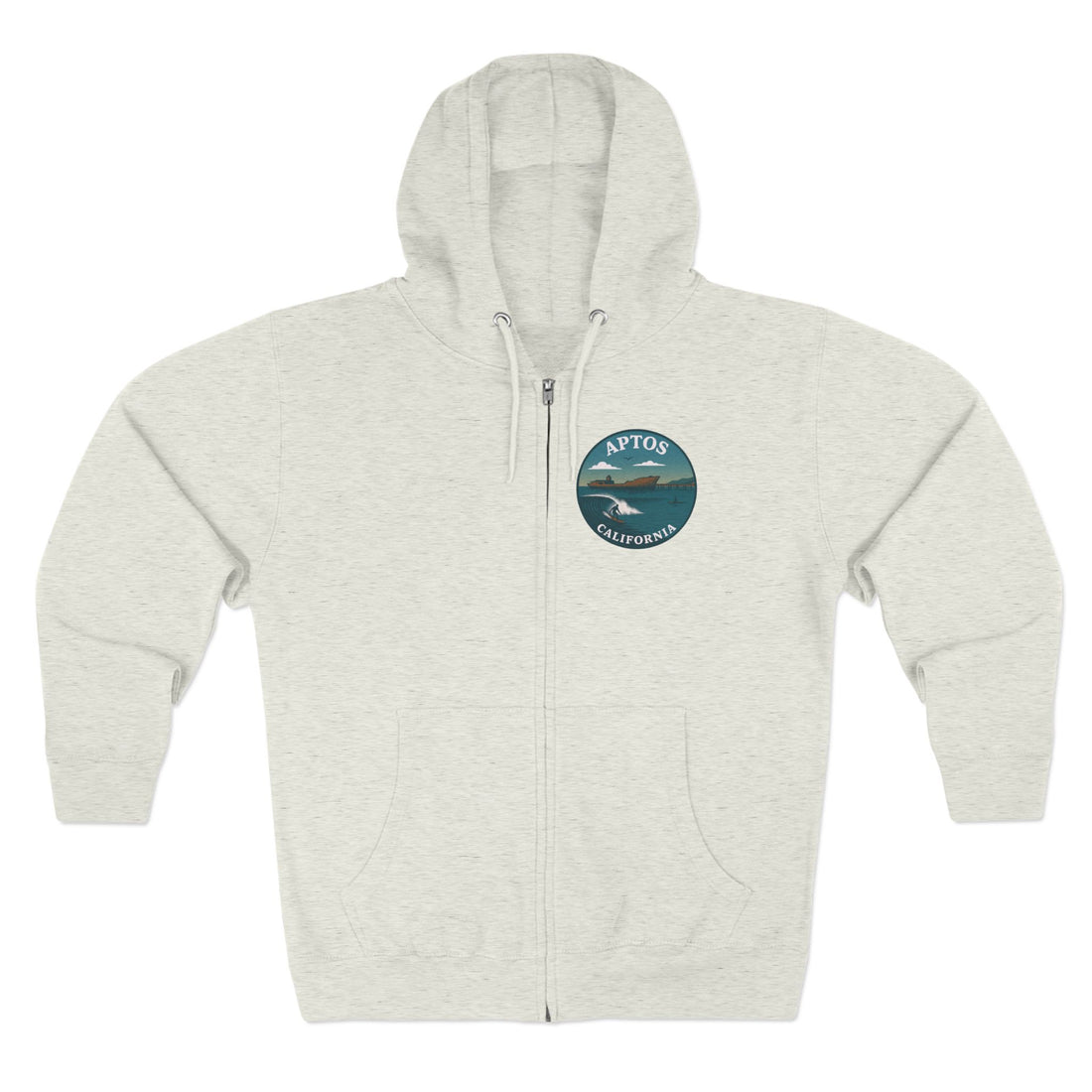 Aptos California Classic Unisex - Zip Cotton Blend Fleece Hoodie