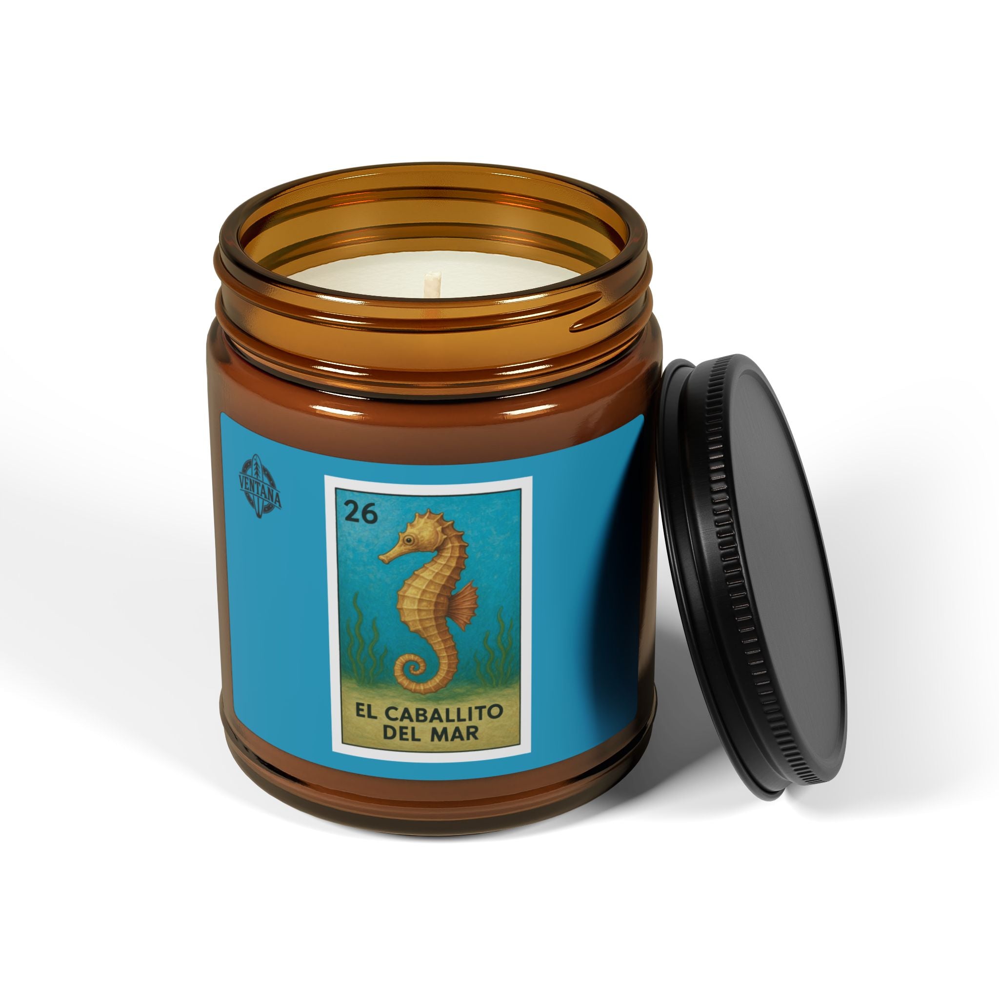 Seahorse Lotería - Scented Soy Candle (El Caballito del Mar)