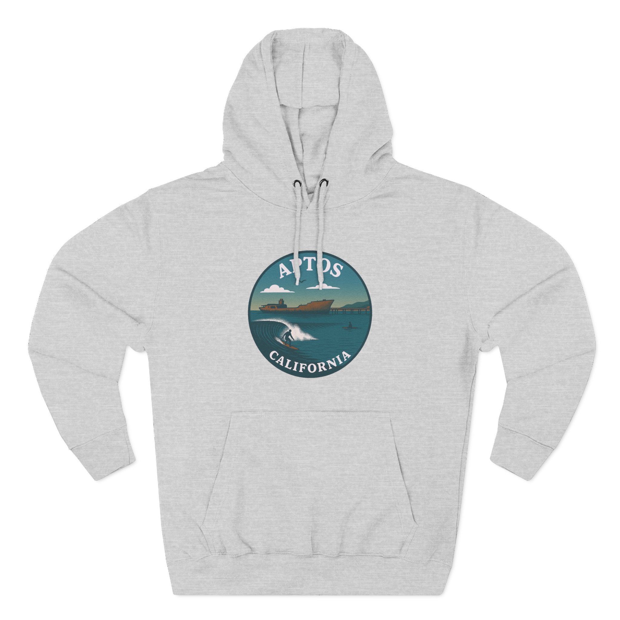 Aptos California Classic Unisex - Pull-Over Cotton Blend Fleece Hoodie