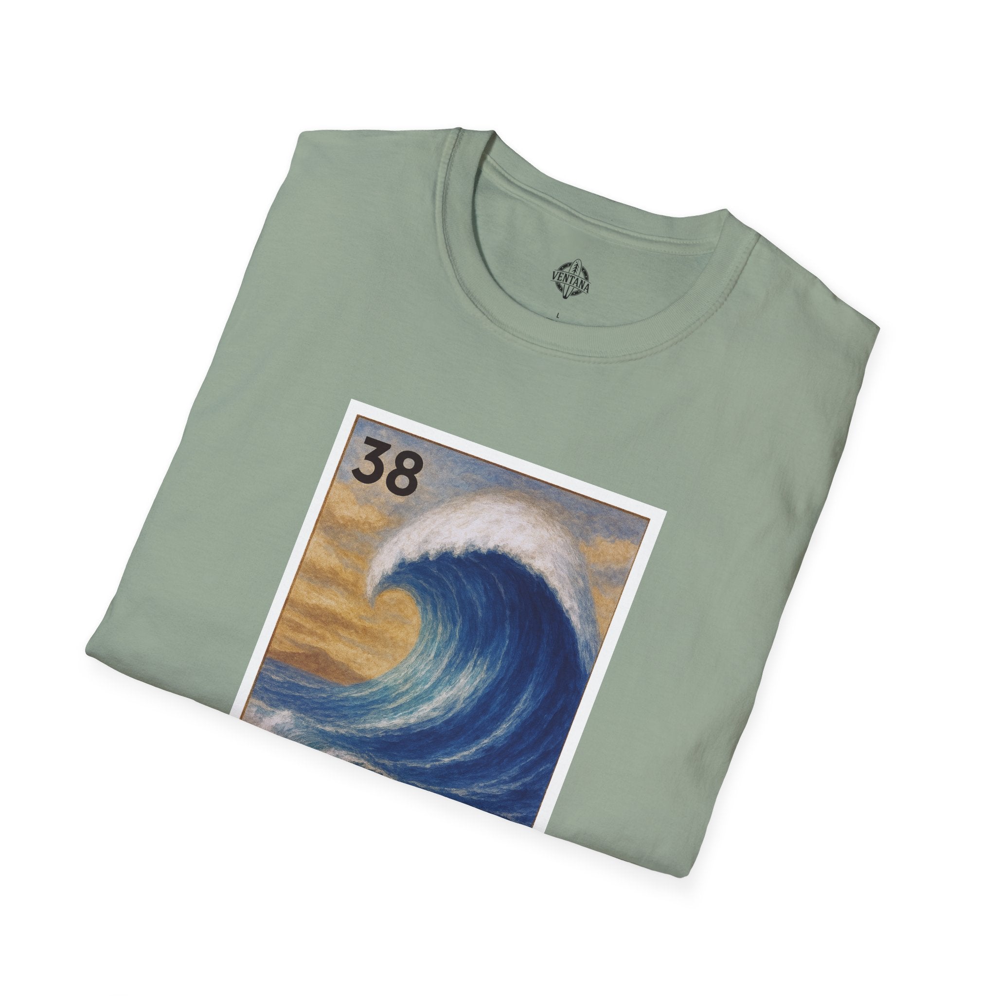 Wave Lotería Unisex - Soft Style U.S. Cotton T-Shirt (La Ola)