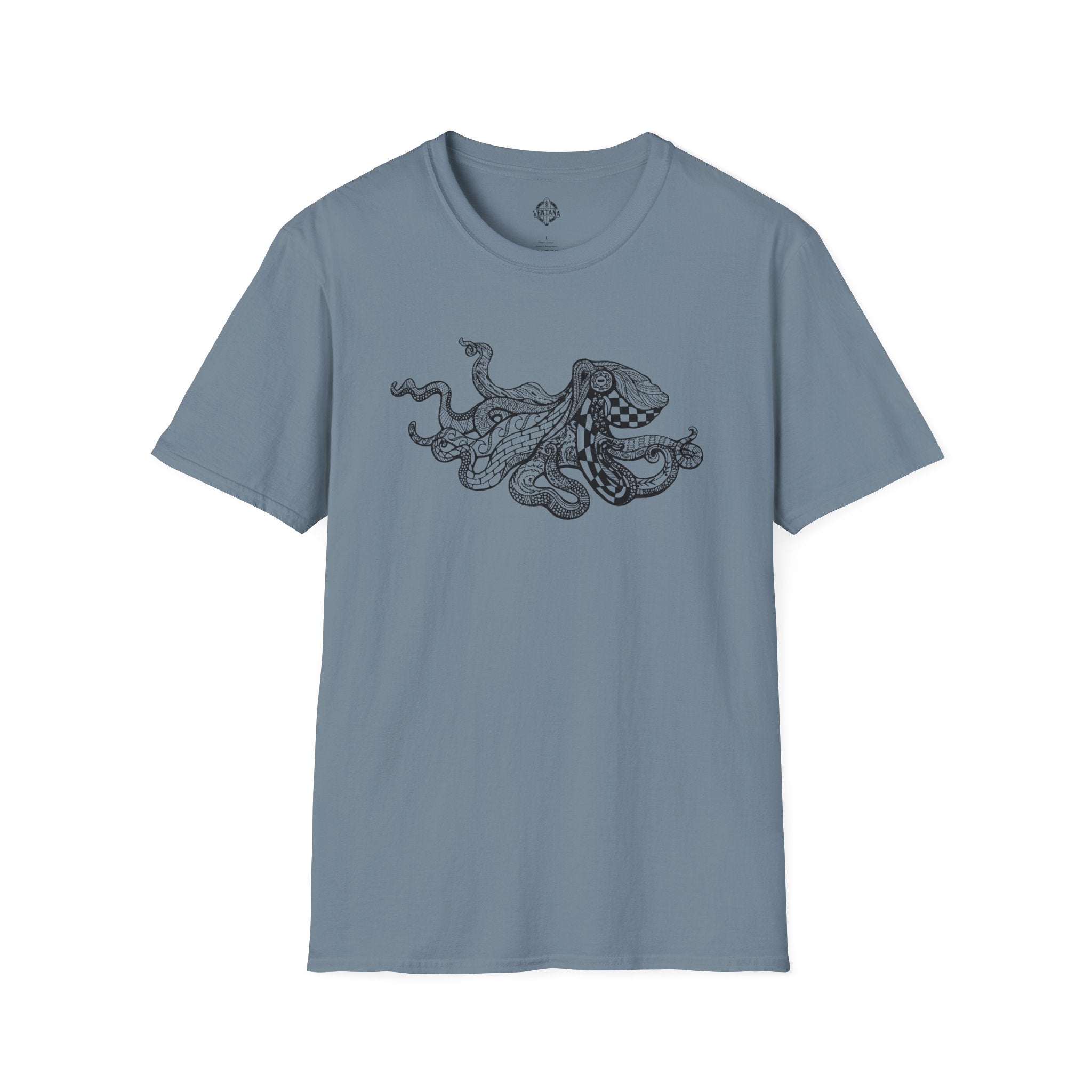 Ventangle Octopus Unisex - Soft Style U.S. Cotton T-Shirt