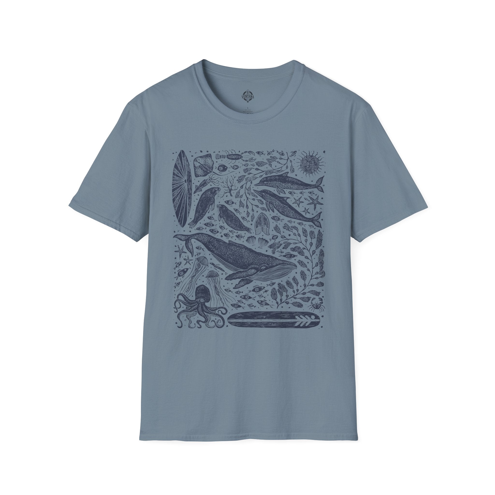 Ventana Marine Life by Lili Arnold Unisex - Soft Style U.S. Cotton T-Shirt