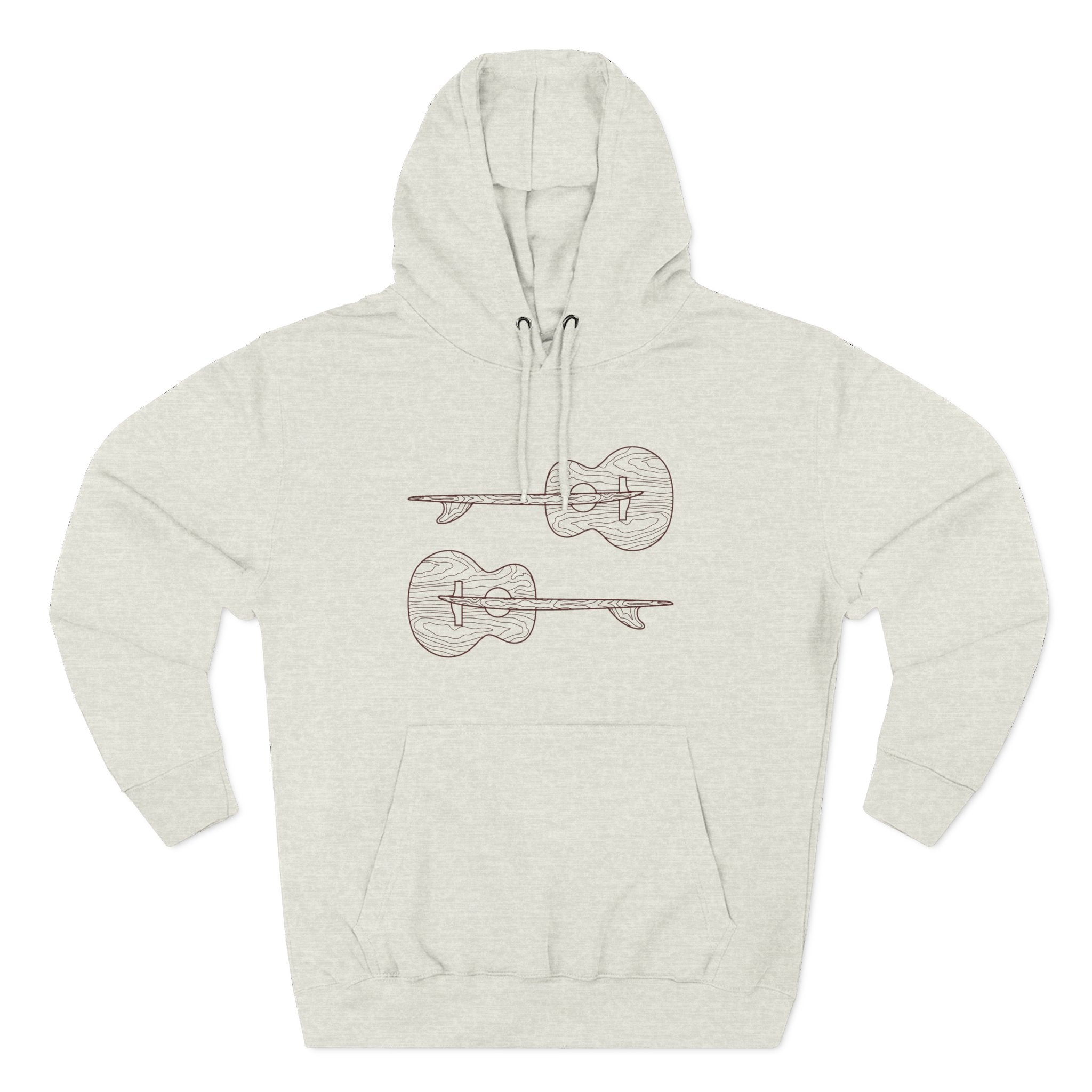 Ventana Santa Cruz Guitar Collab Unisex - Pull-Over Cotton Blend Fleece Hoodie