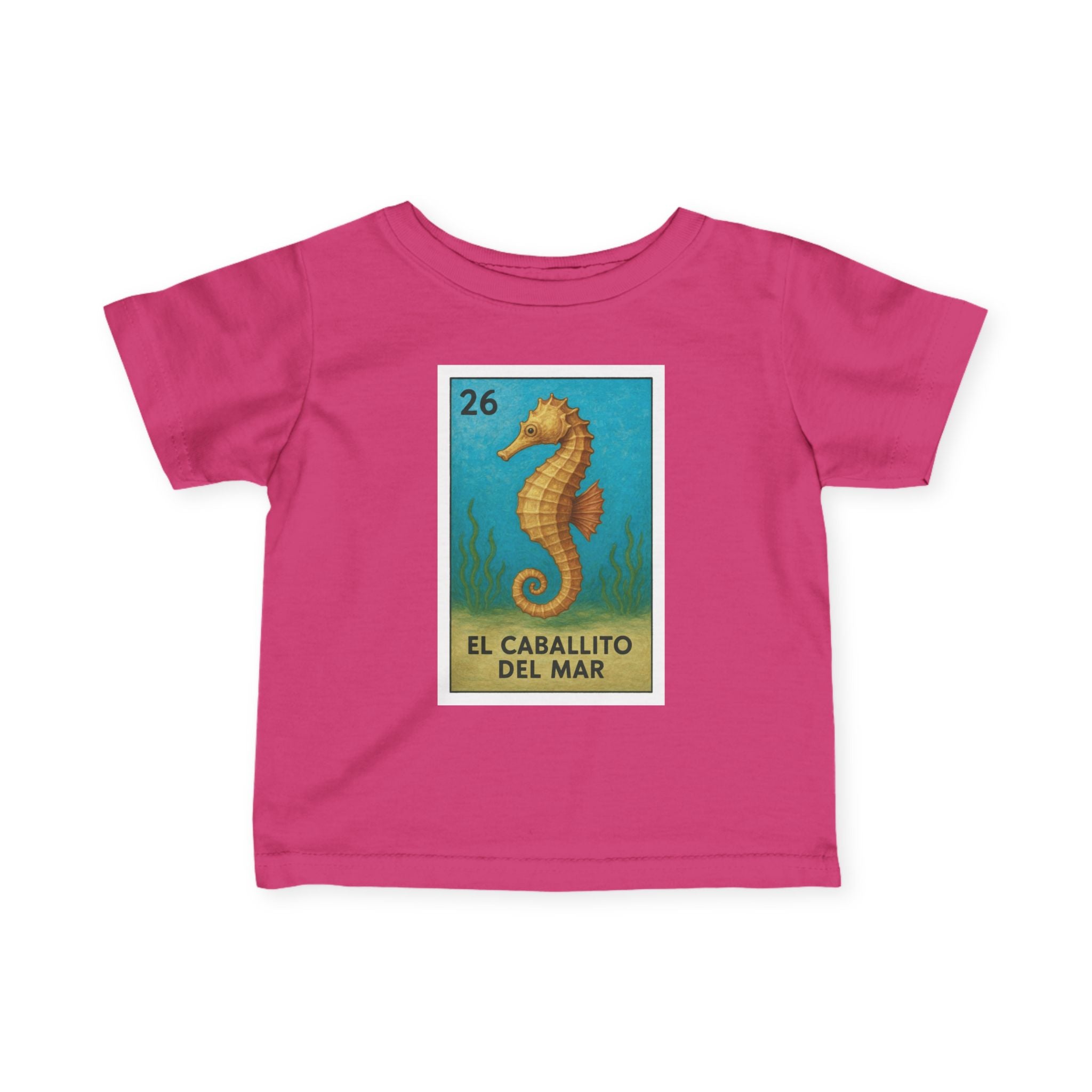 Seahorse Lotería - Infant 100% Cotton T-Shirt (La Orca)