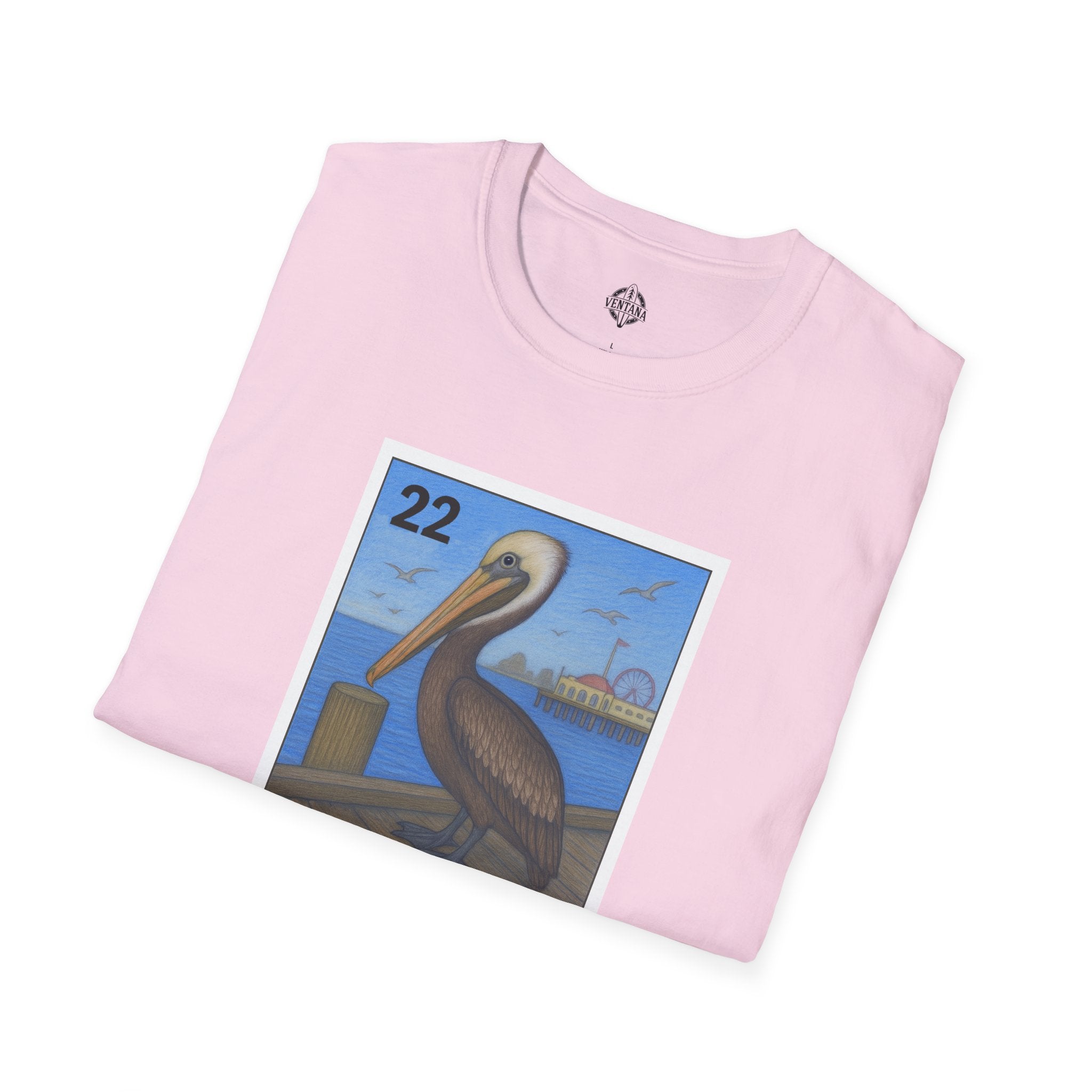 Pelican Lotería Unisex - Soft Style U.S. Cotton T-Shirt (El Pelícano)