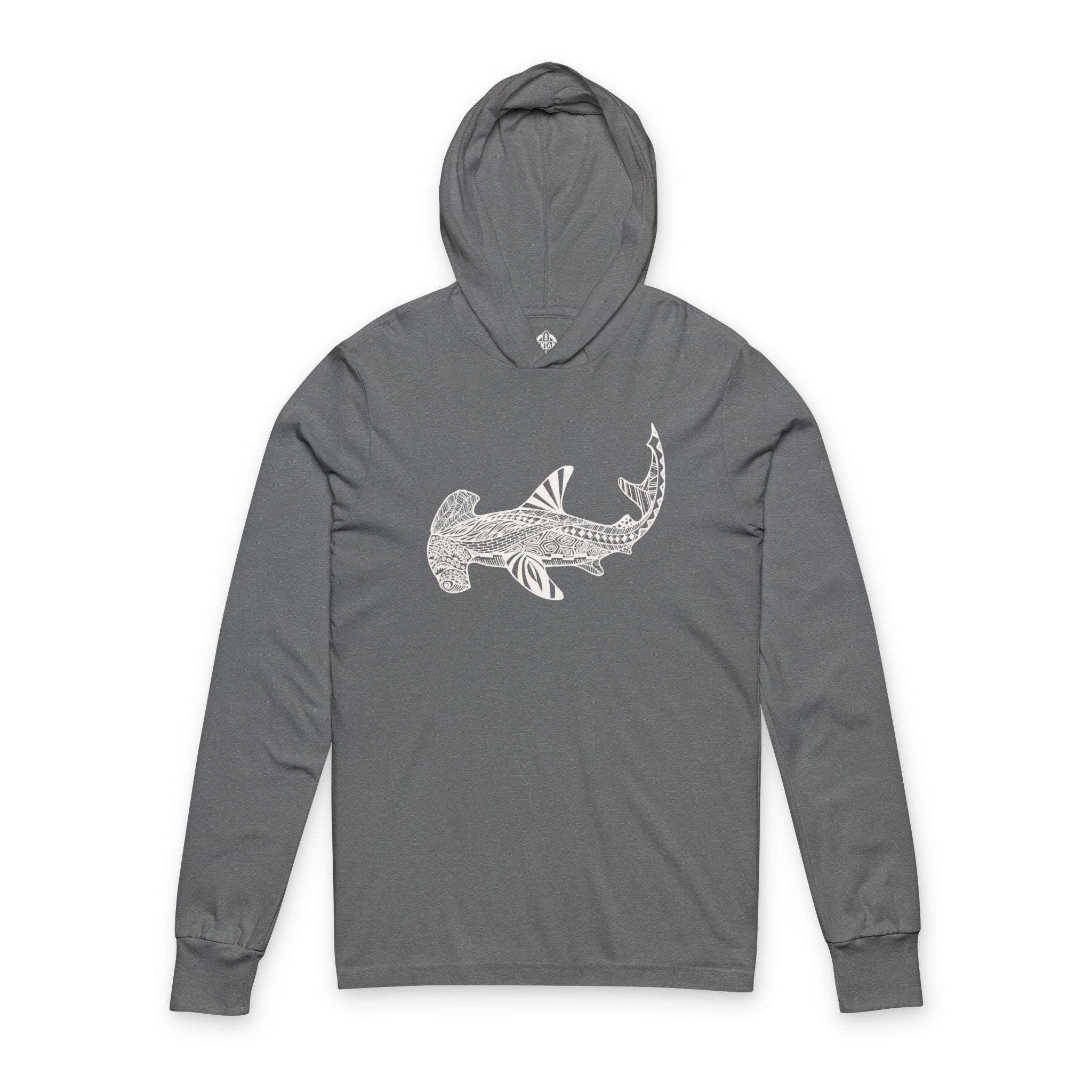 Ventangle Hammerhead Unisex - Cotton Long Sleeve Hooded T-Shirt