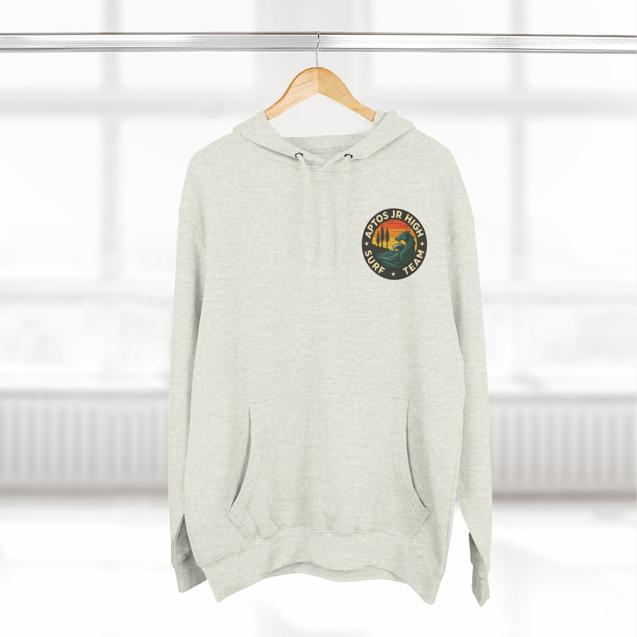 Aptos Junior High Surf Team Unisex - Pull-Over Cotton Blend Fleece Hoodie