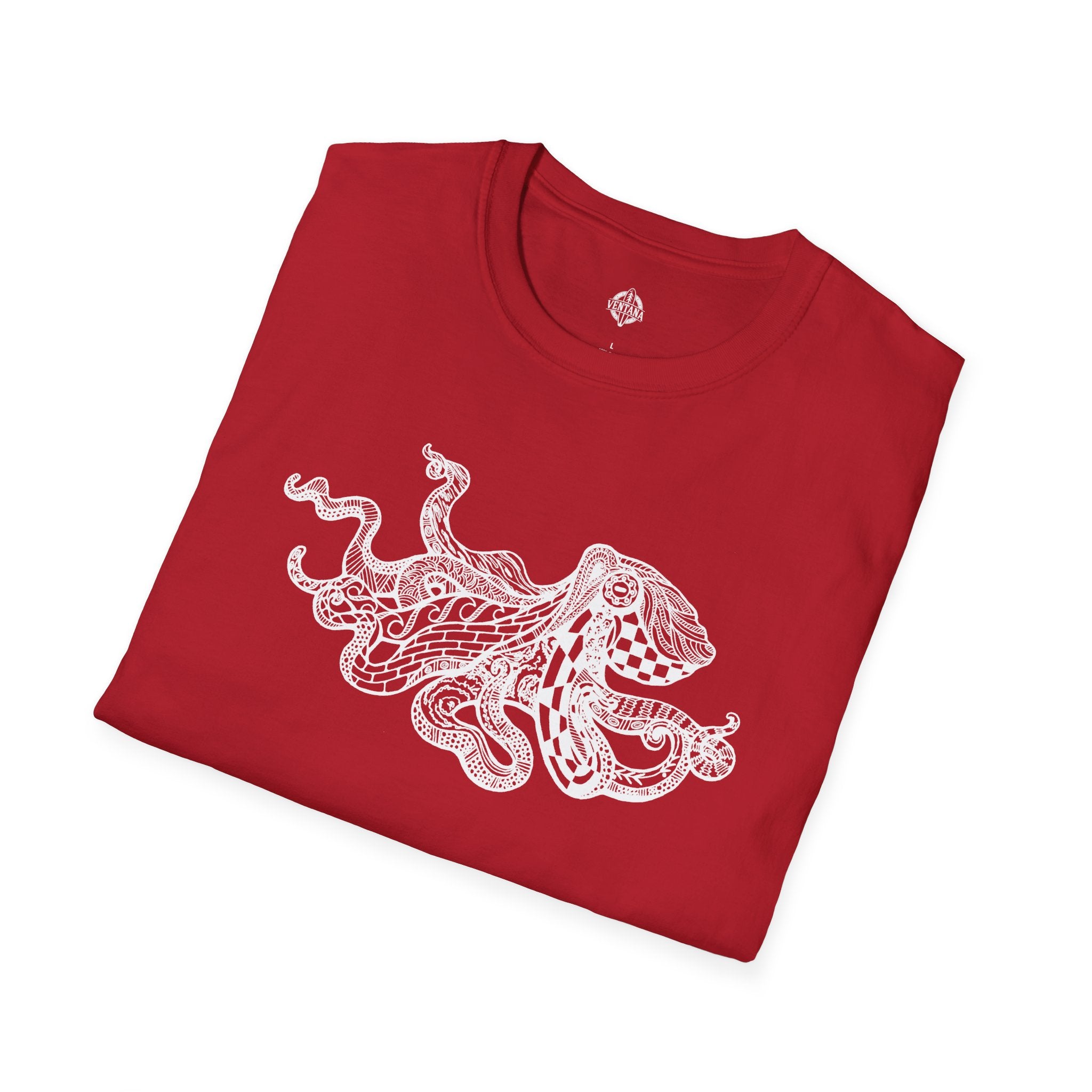 Ventangle Octopus Unisex - Soft Style U.S. Cotton T-Shirt