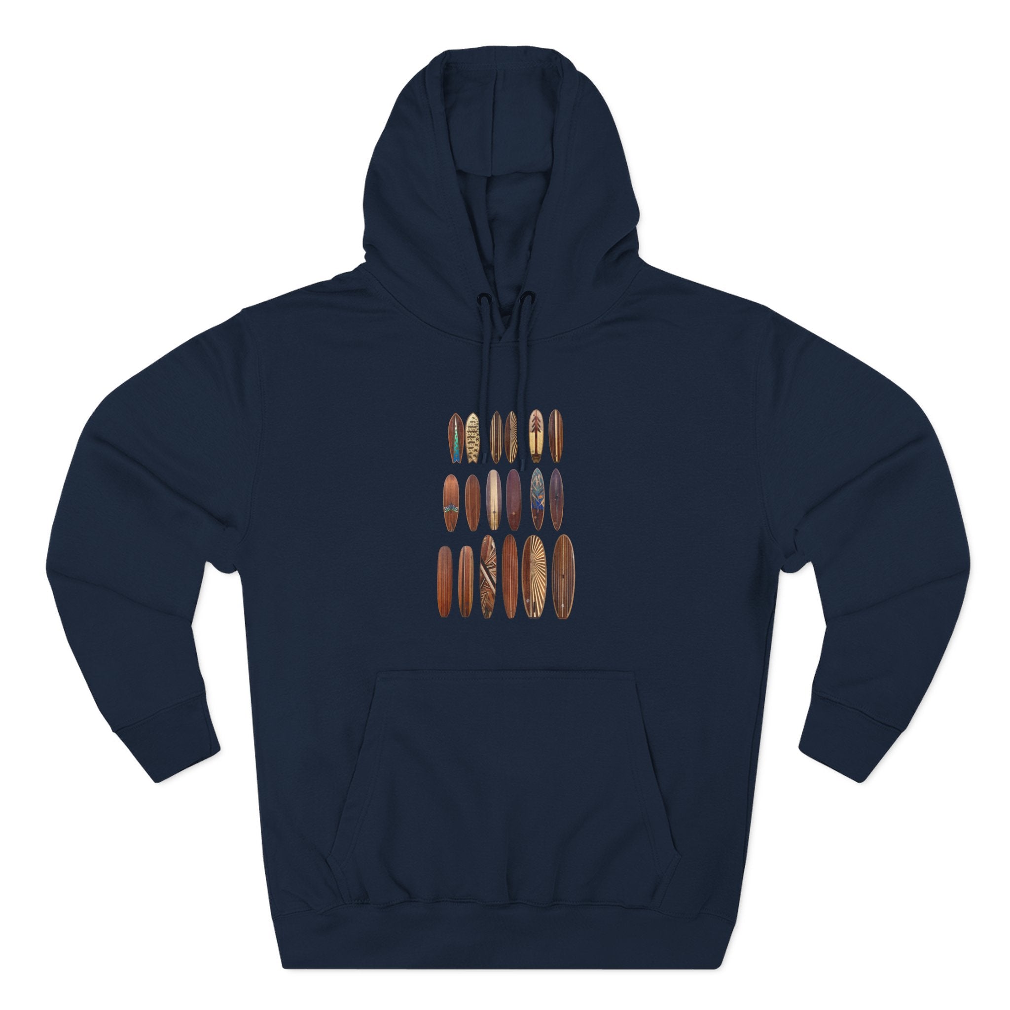 Ventana Wooden Surfboards Unisex - Pull-Over Cotton Blend Fleece Hoodie