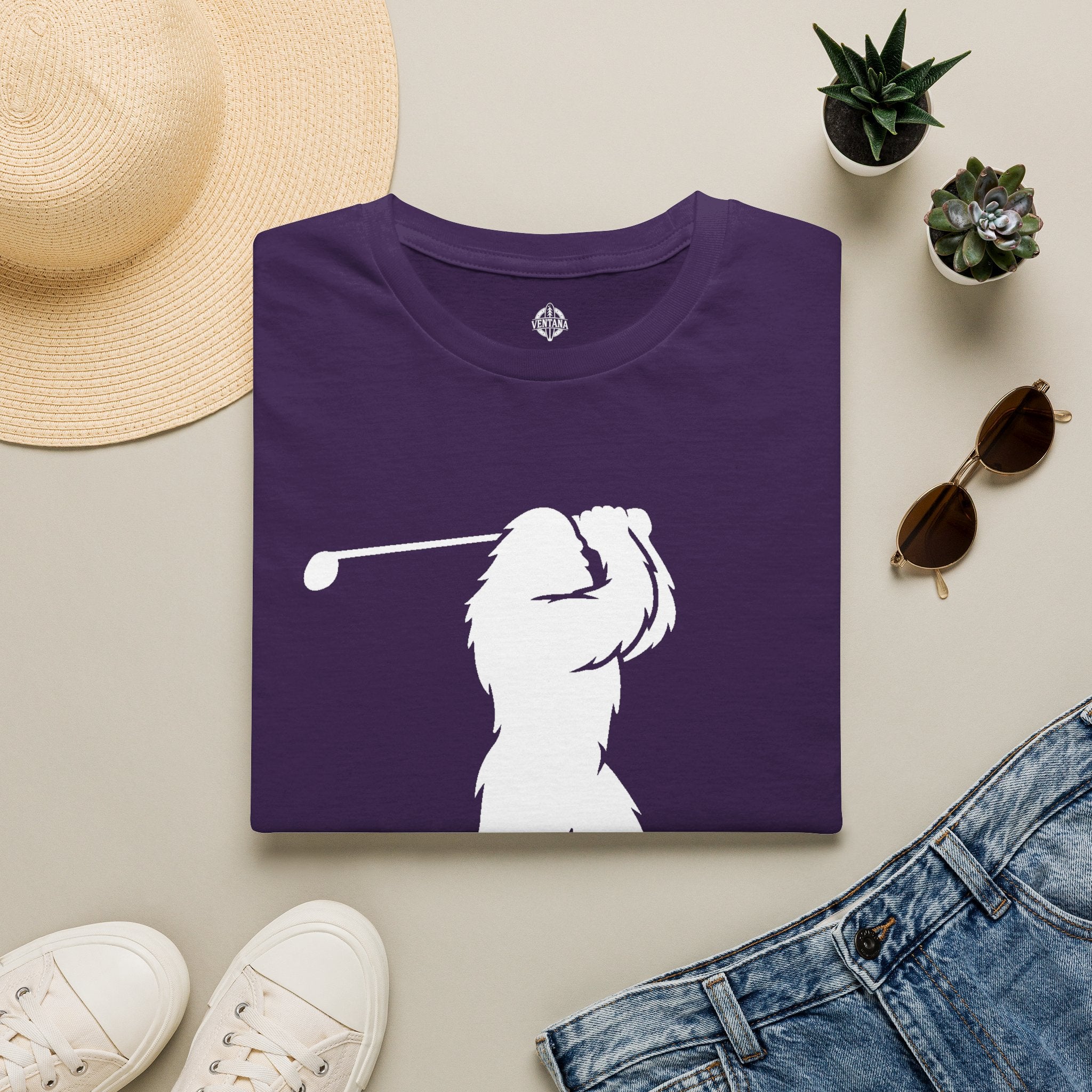 Ventana Golfsquatch Unisex - U.S. Cotton T-Shirt