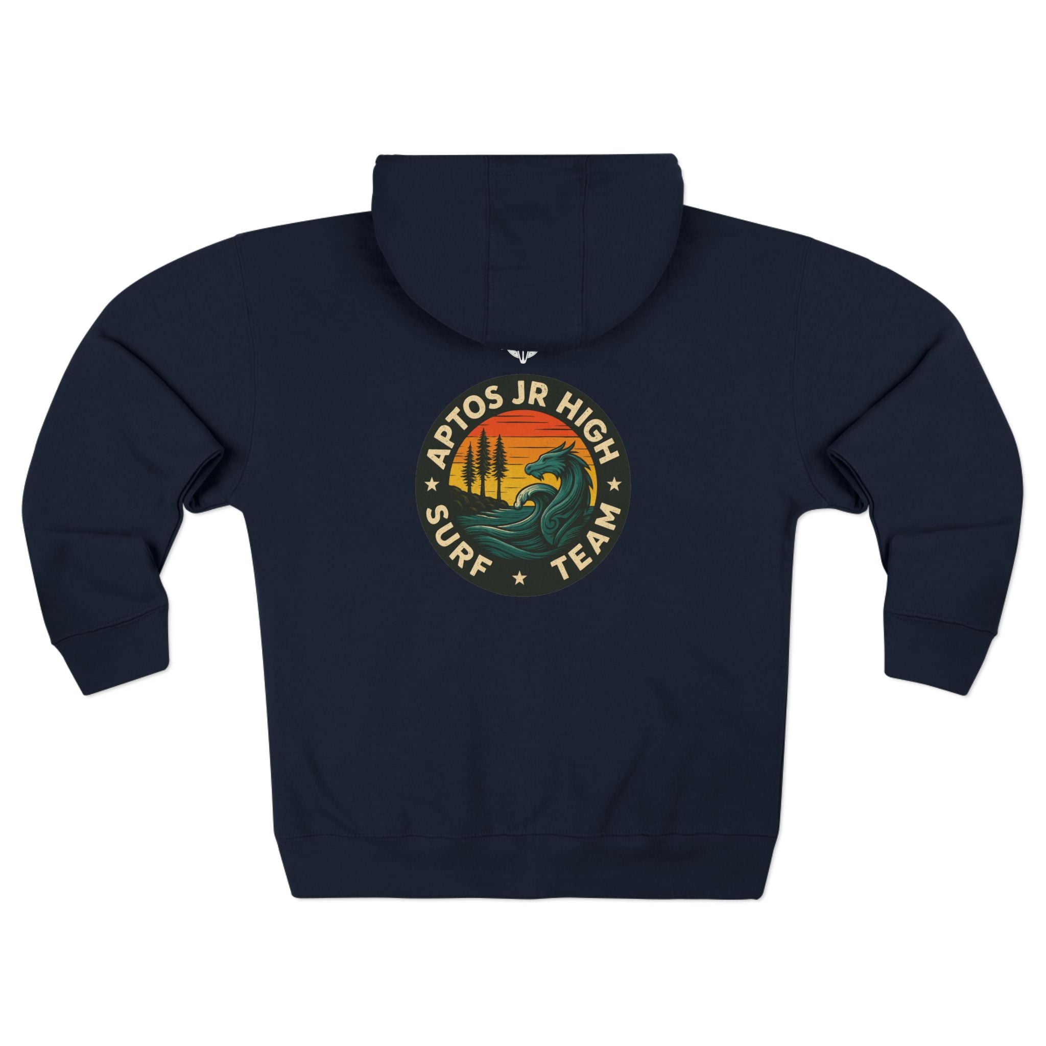 Aptos Junior High Surf Team Unisex - Zip Cotton Blend Fleece Hoodie