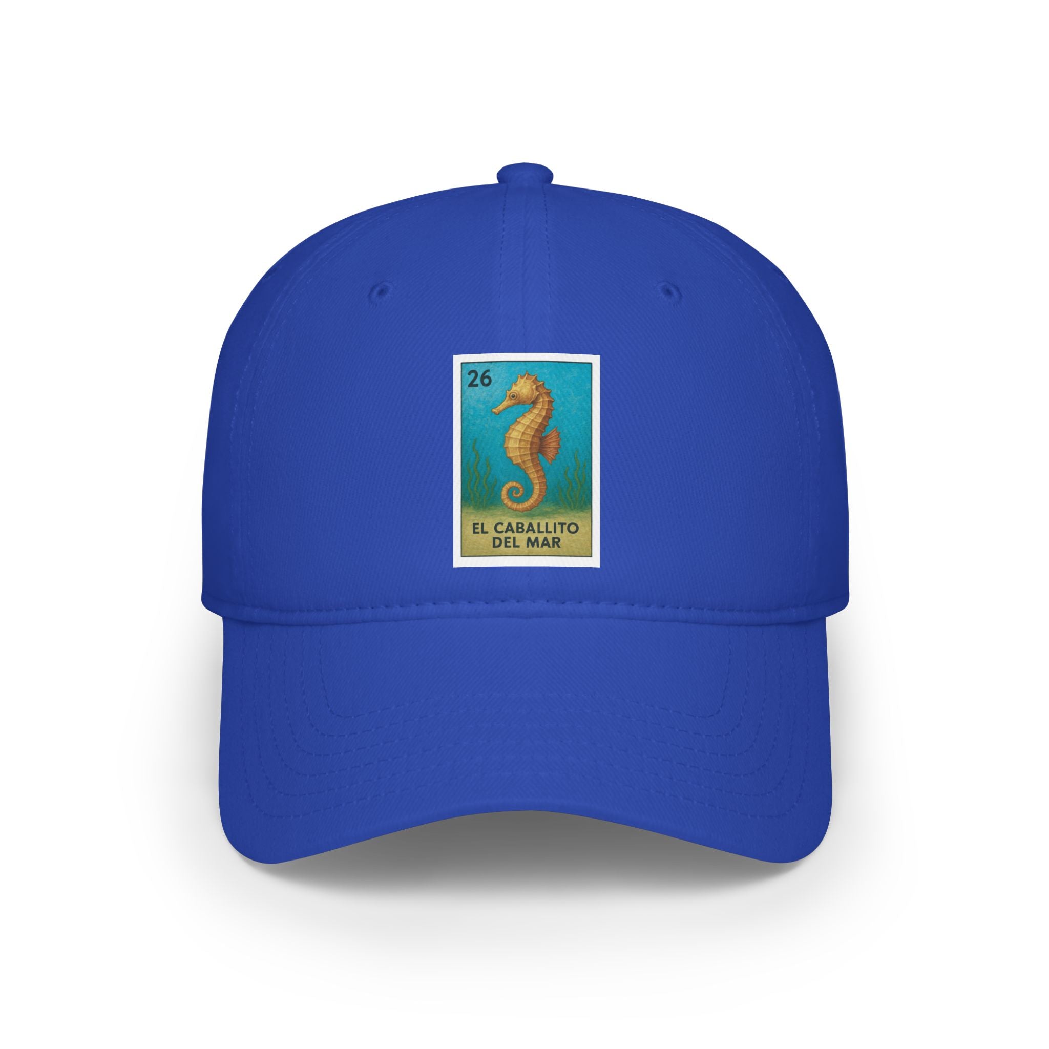 Seahorse Lotería Unisex - 100% Cotton Baseball Cap (El Caballito del Mar)
