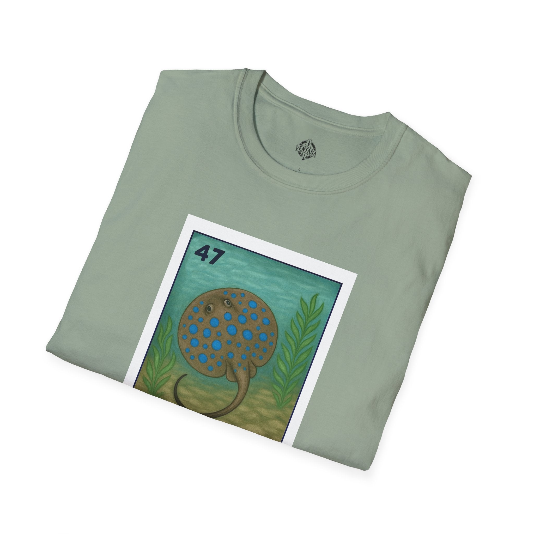 Stingray Lotería Unisex - Soft Style U.S. Cotton T-Shirt (La Raya Venenosa)