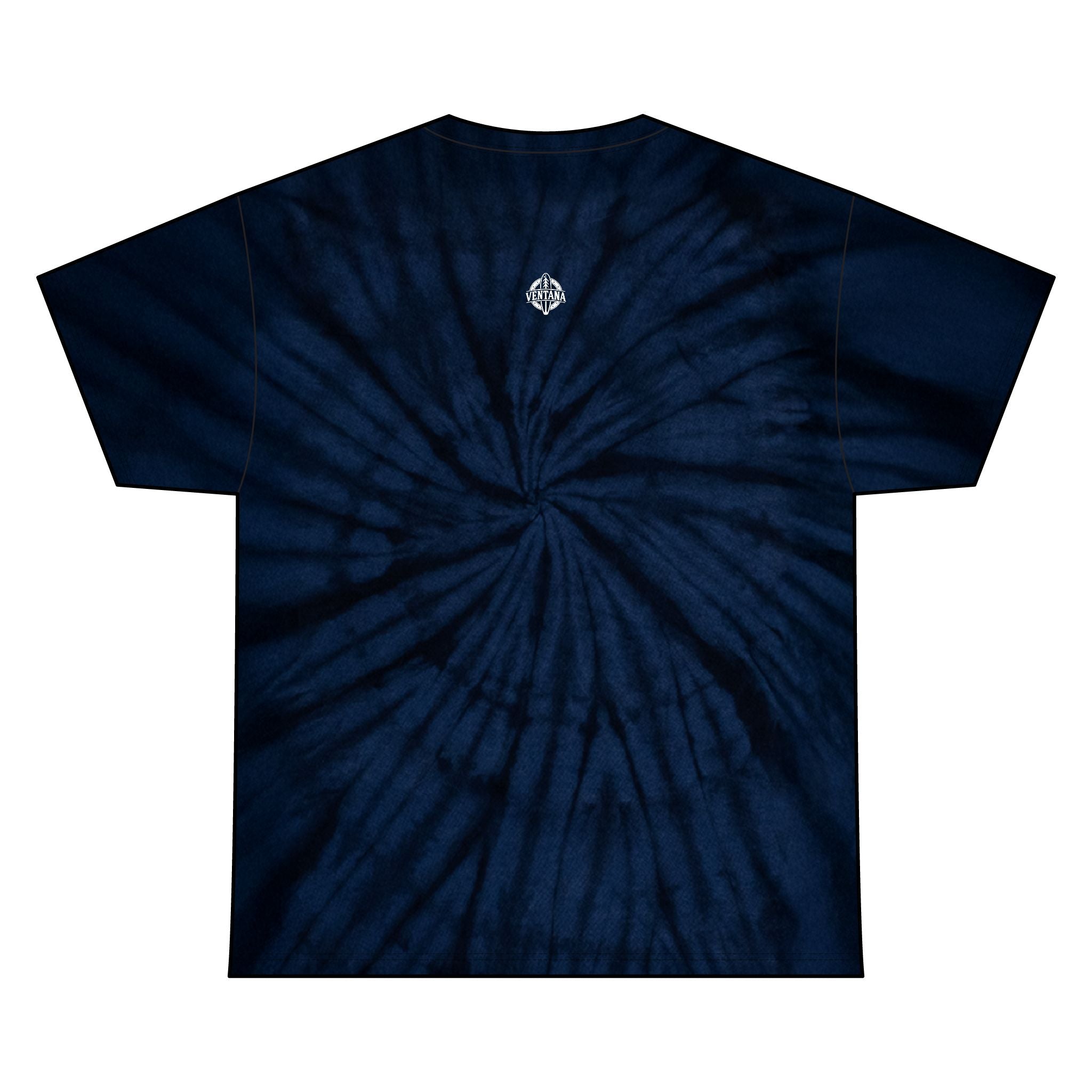 Ventana Psychedelic Treefish Logo Tie Dye Unisex - 100% Cotton T-Shirt